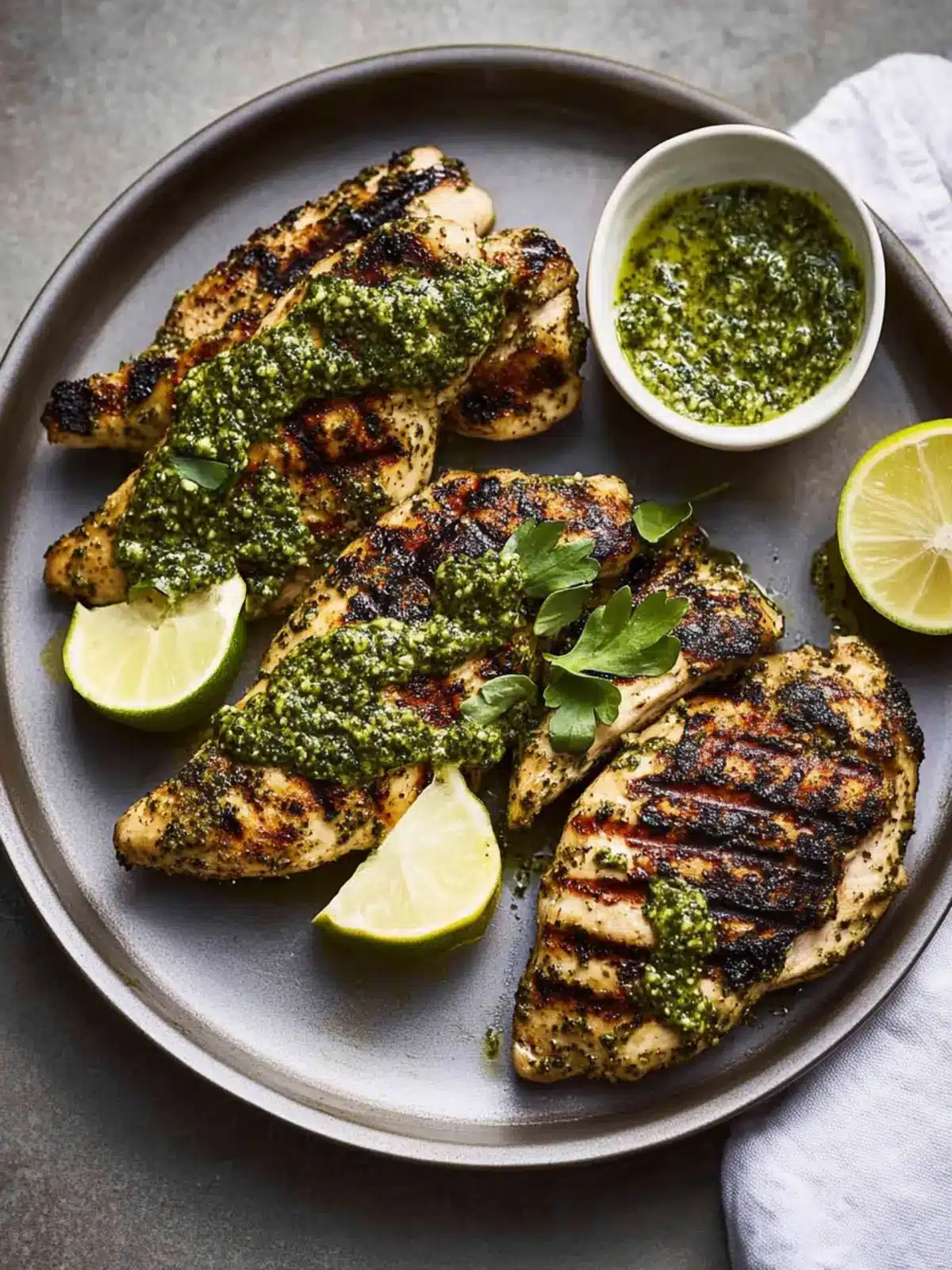 Grilled Chicken Breasts With Arugula Pesto for Summer Bliss 3 Grilled Chicken Breasts With Arugula Pesto