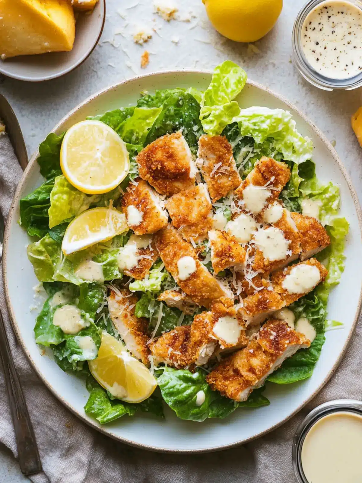 Crispy Chicken Caesar Salad: Your New Favorite Comfort Meal 4 Crispy Chicken Caesar Salad