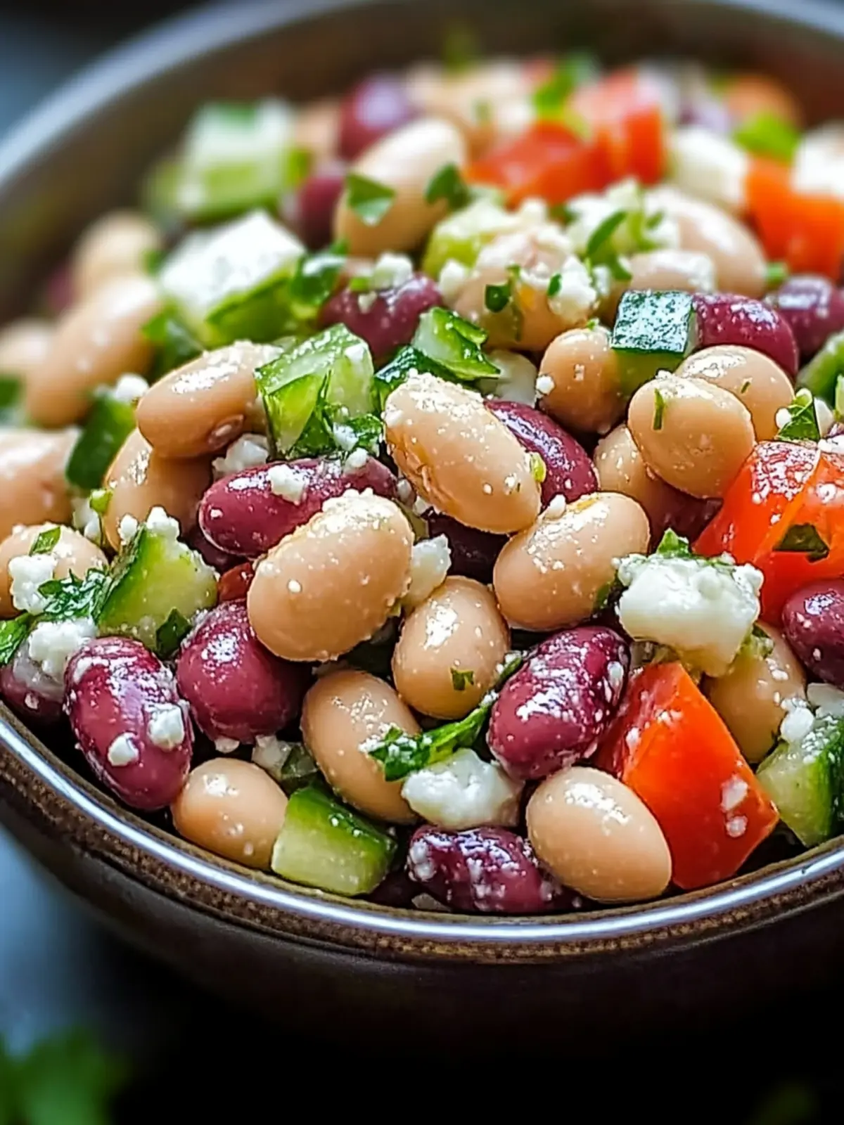 Zesty Greek Bean Salad with Marinated Beans for a Fresh Boost 4 Zesty Greek Bean Salad with Marinated Beans for a Fresh Twist