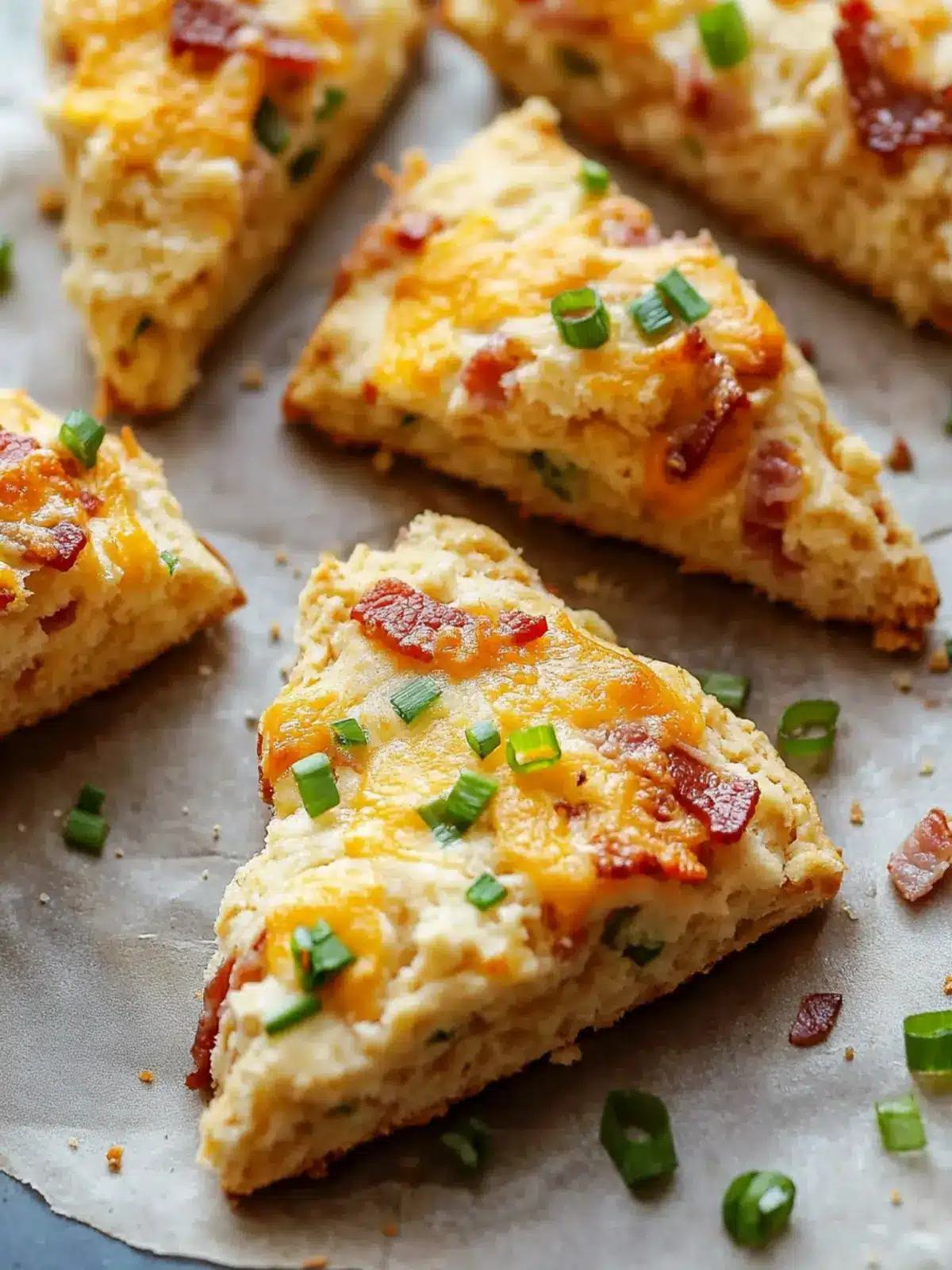Irresistible Savory Bacon, Cheddar, & Scallion Scones Recipe 3 Savory Bacon, Cheddar, & Scallion Scones