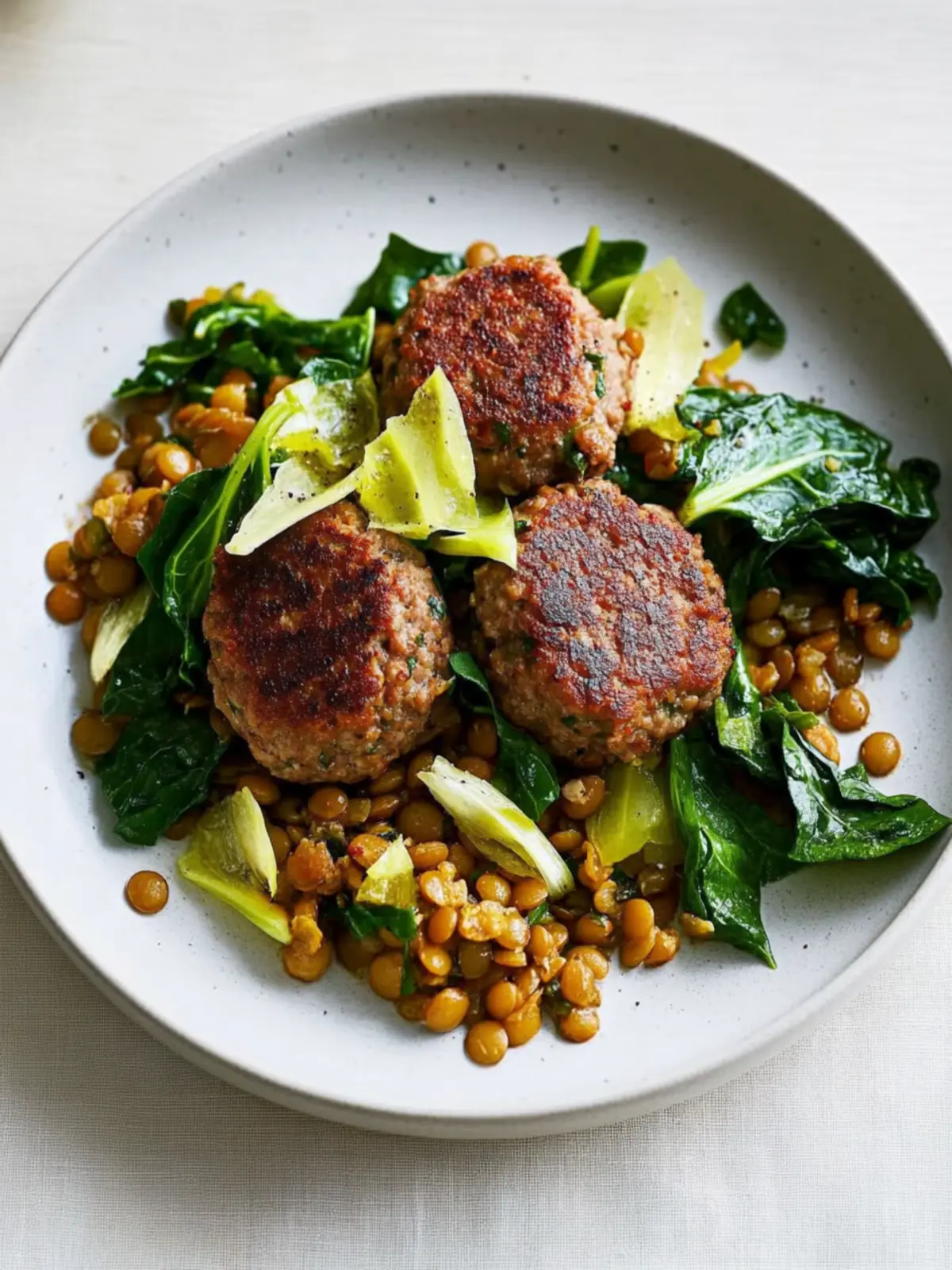 Cozy Meatballs With Lentils and Greens for Winter Warmth 2 Meatballs With Lentils and Greens