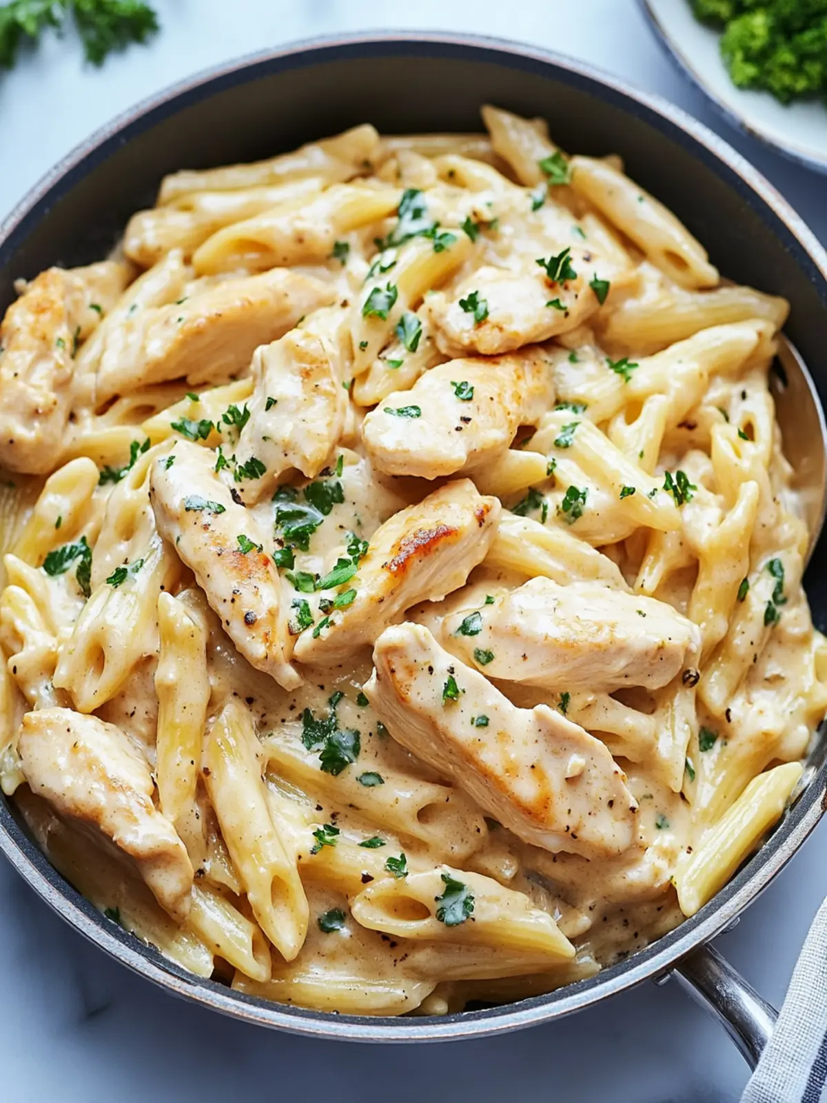 Simple One-Skillet Chicken Alfredo Pasta You'll Crave Tonight 3 Simple One-Skillet Chicken Alfredo Pasta