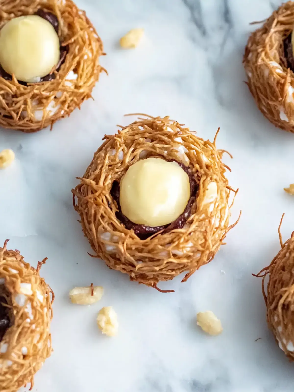 Delightful No-Bake Birds Nest Cookies with Scotcheroo Base 4 No-Bake Birds Nest Cookies (Scotcheroo Base!)