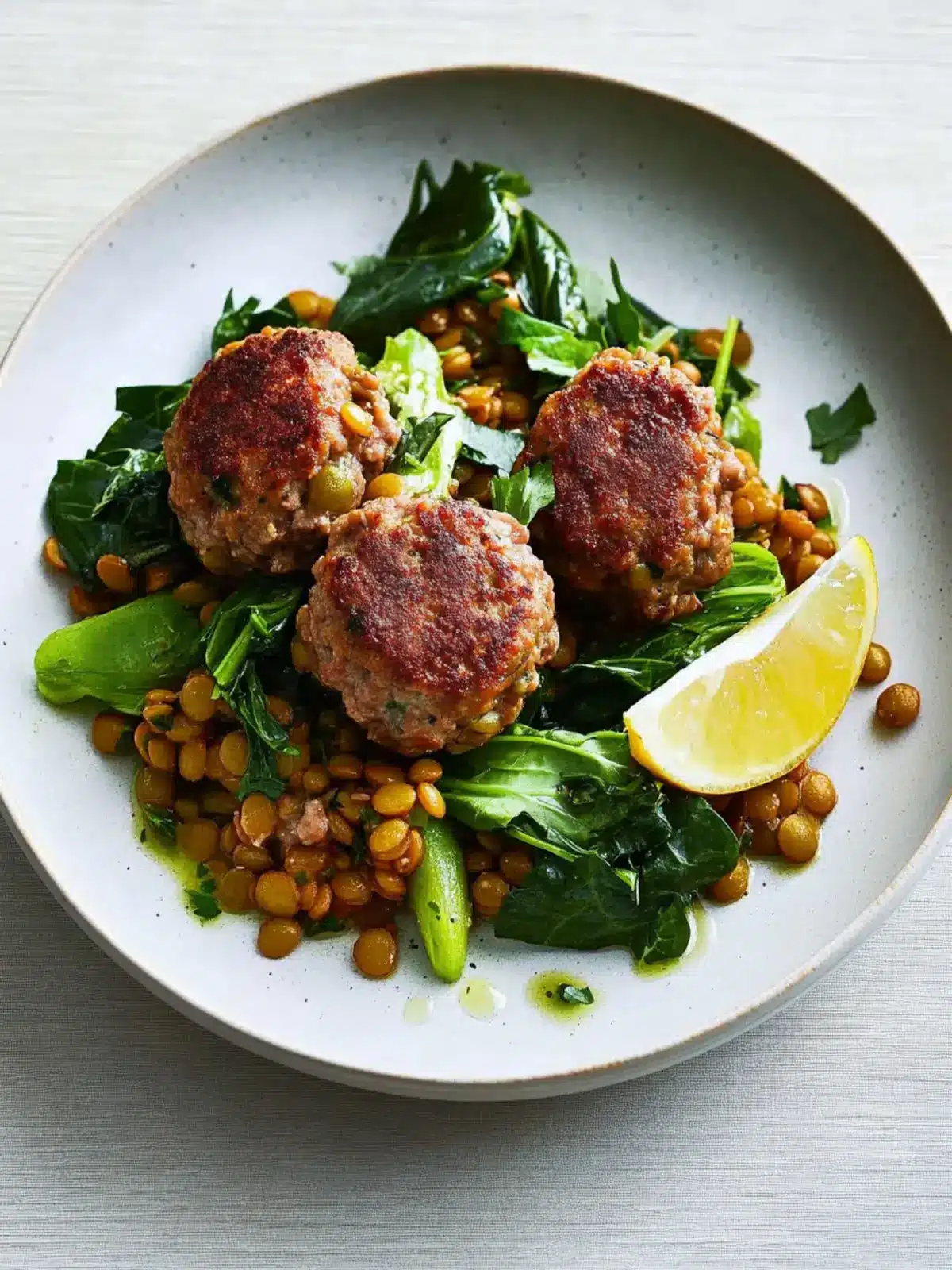 Cozy Meatballs With Lentils and Greens for Winter Warmth 3 Meatballs With Lentils and Greens