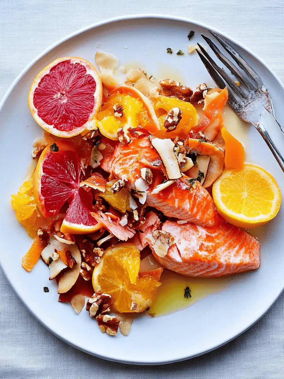 Roast Salmon With Citrus and Coconut-Chile Crunch Delight 4 Roast Salmon With Citrus and Coconut-Chile Crunch