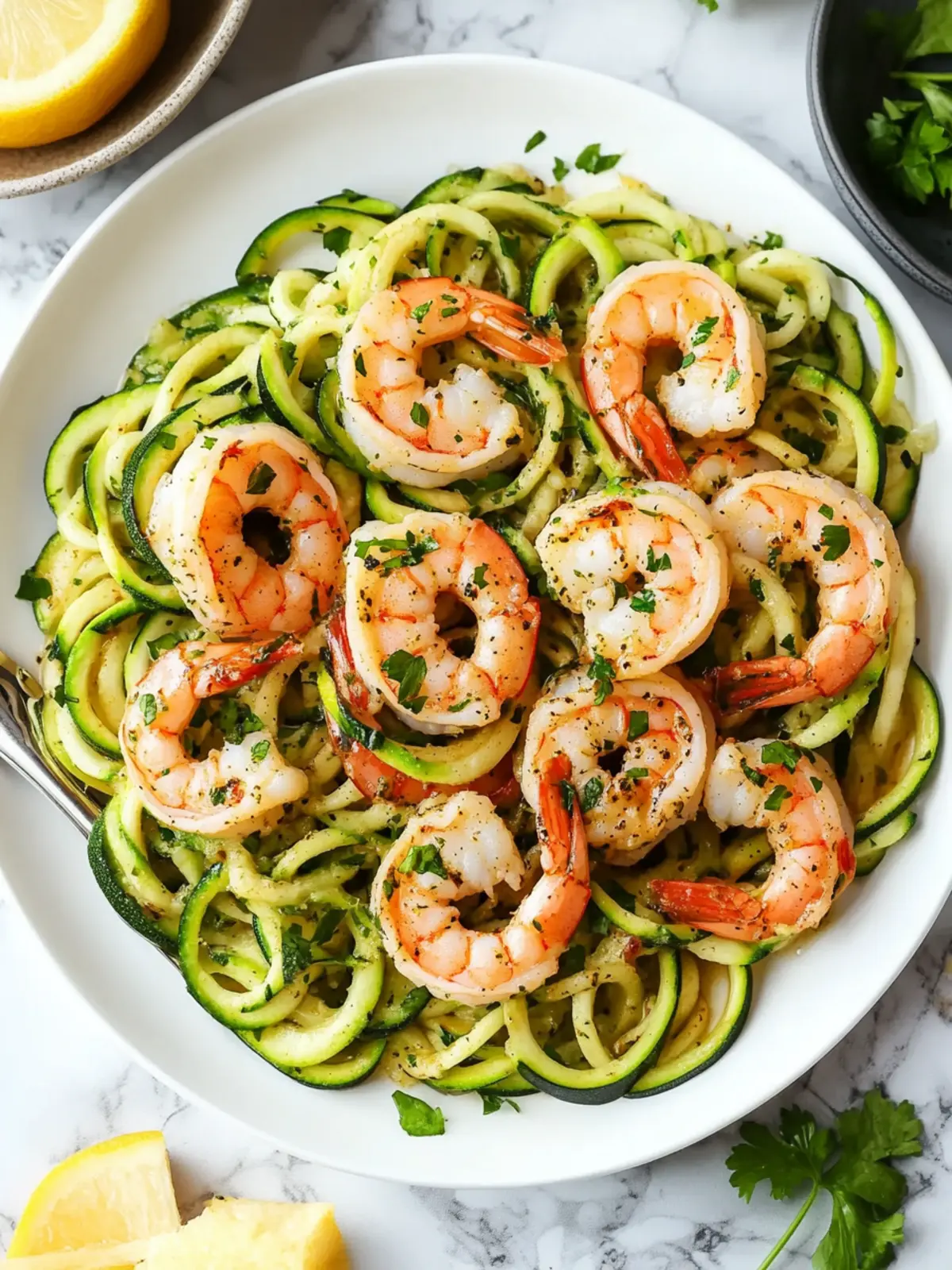 Garlic Butter Shrimp with Zucchini Noodles in Just 20 Minutes 4 Garlic Butter Shrimp With Zucchini Noodles