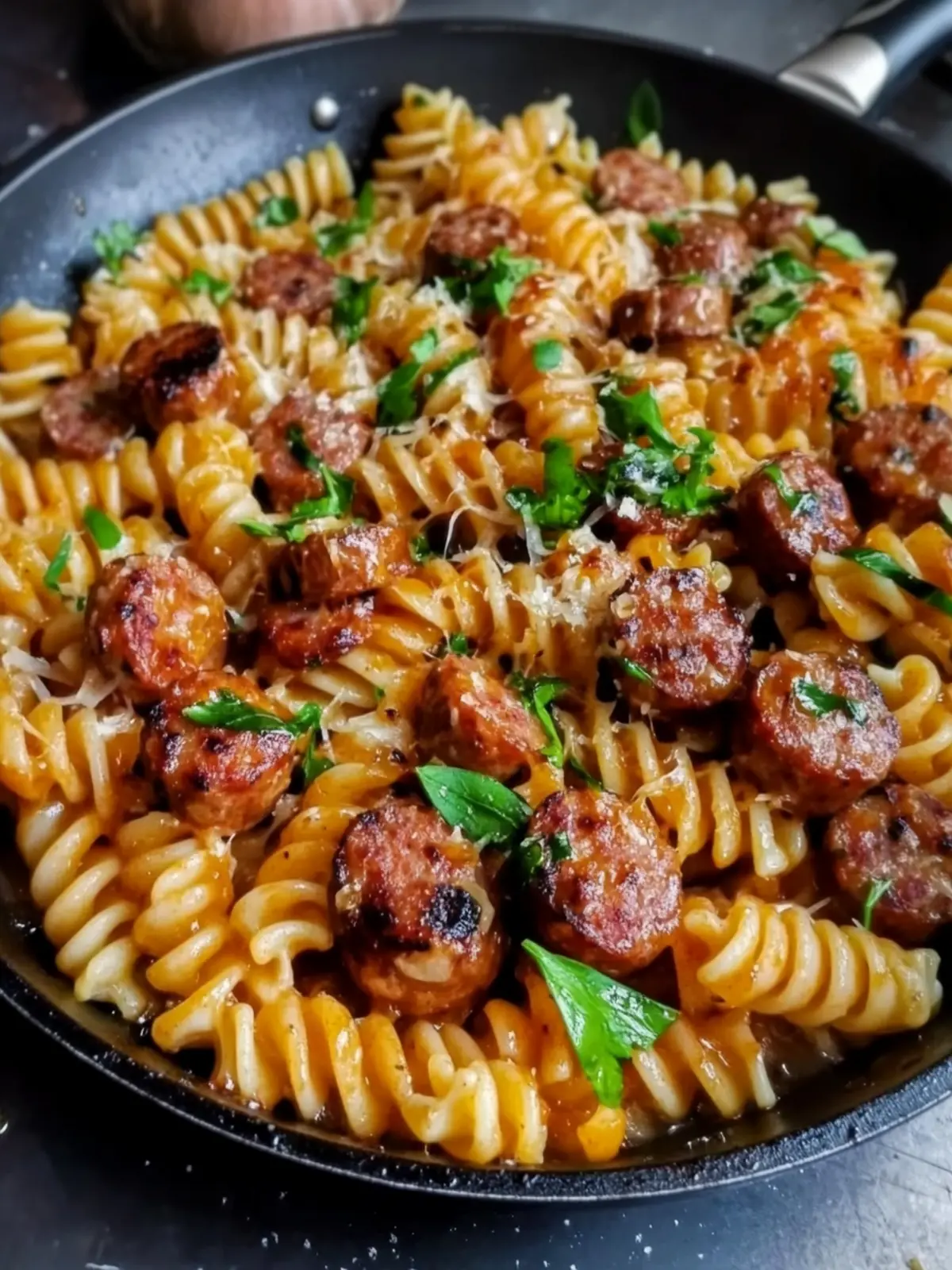 Sticky Honey Garlic Sausage Pasta Skillet in Just 30 Minutes 4 Sticky Honey Garlic Sausage Pasta Skillet: A Flavorful One-Pan Wonder