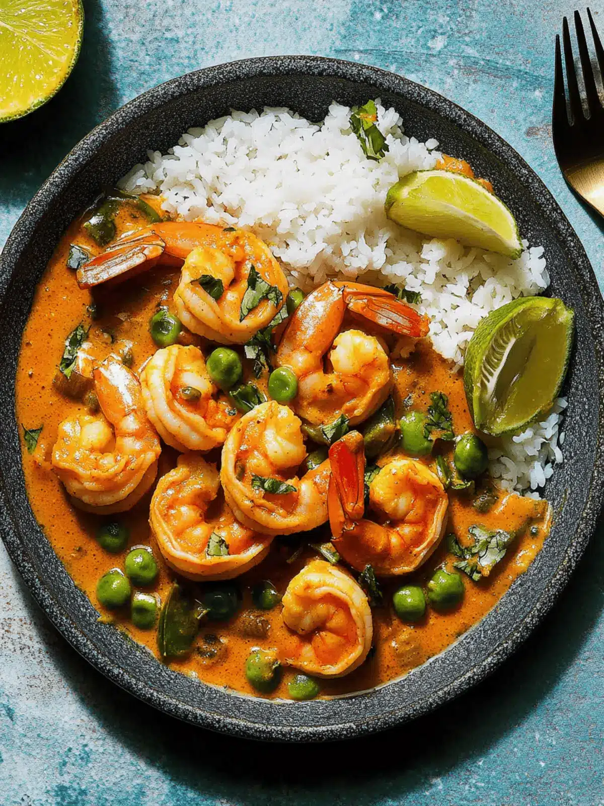 Savory Coconut Curry Shrimp & Peas in One Pot Bliss 2 Coconut Curry Shrimp & Peas