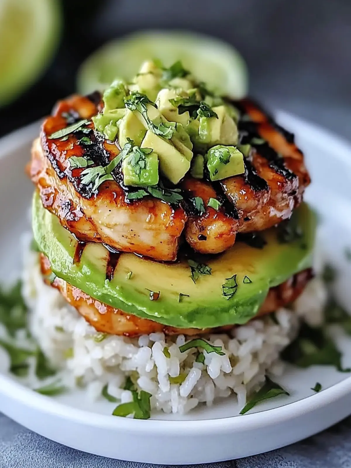 Honey Lime Chicken & Avocado Rice Stack for Effortless Meal Prep 4 Honey Lime Chicken & Avocado Rice Stack for Easy Meal Prep