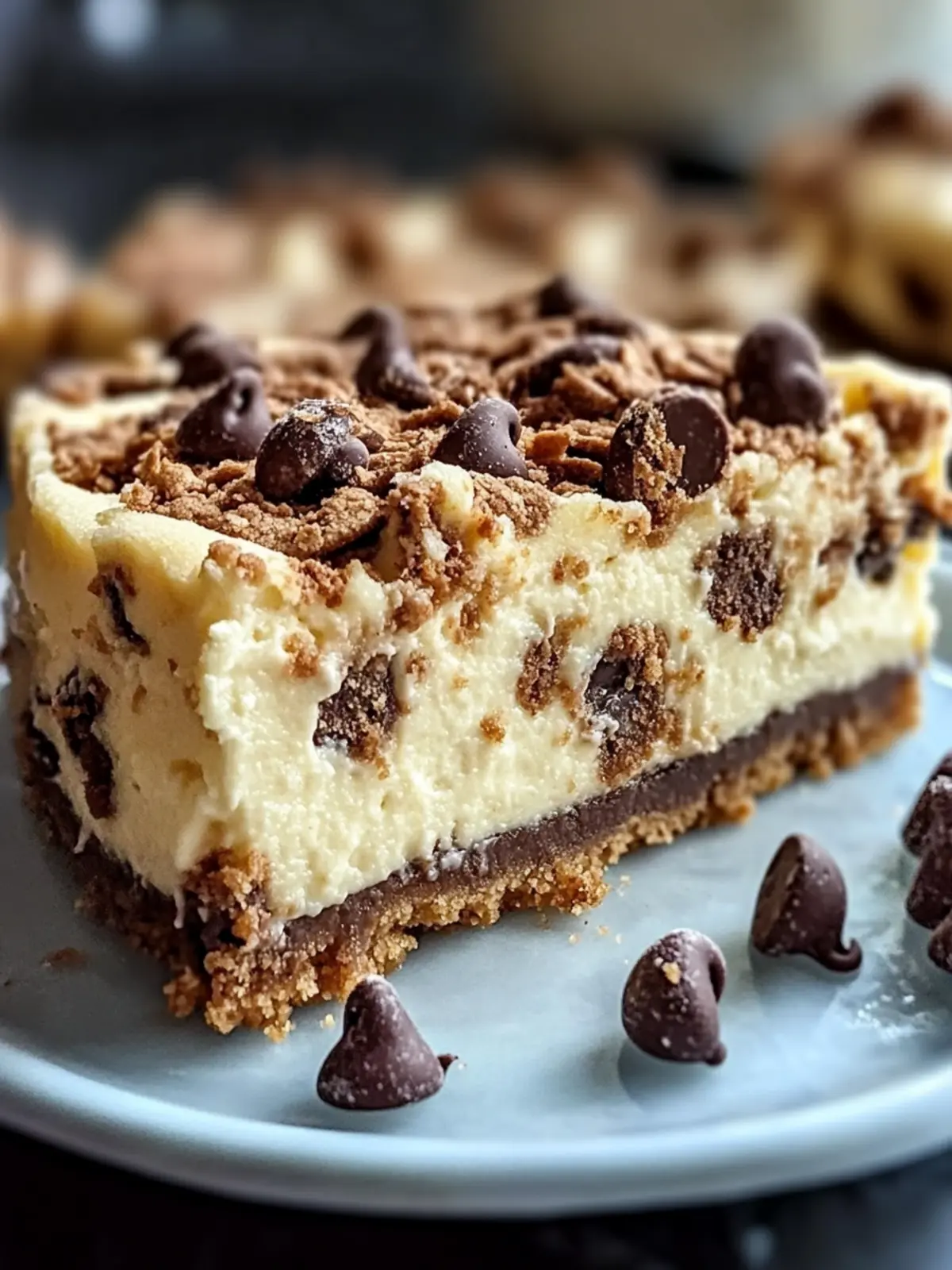 Indulge in Easy Chocolate Chip Cookie Dough Cheesecake Today 2 Easy Chocolate Chip Cookie Dough Cheesecake