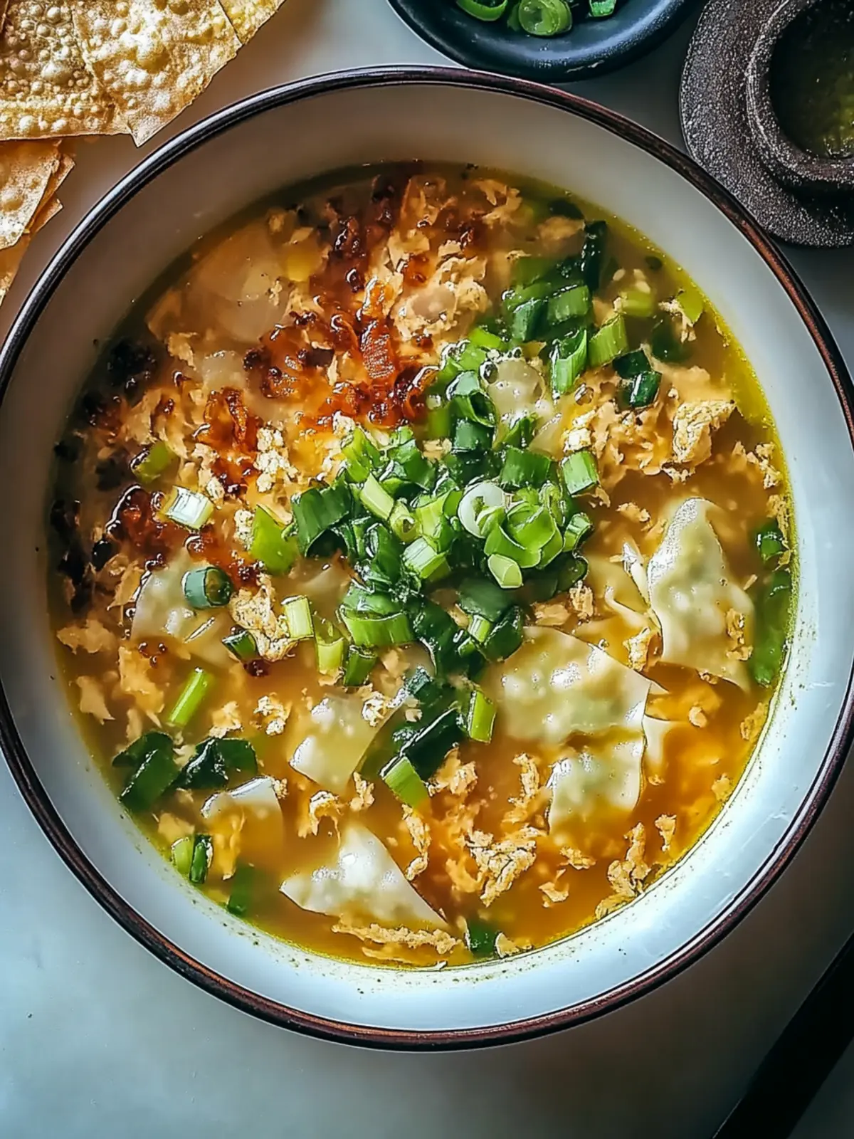 Cozy One-Pot Egg Roll Soup with Ginger for Ultimate Comfort 4 Cozy One-Pot Egg Roll Soup with Green Onions and Ginger