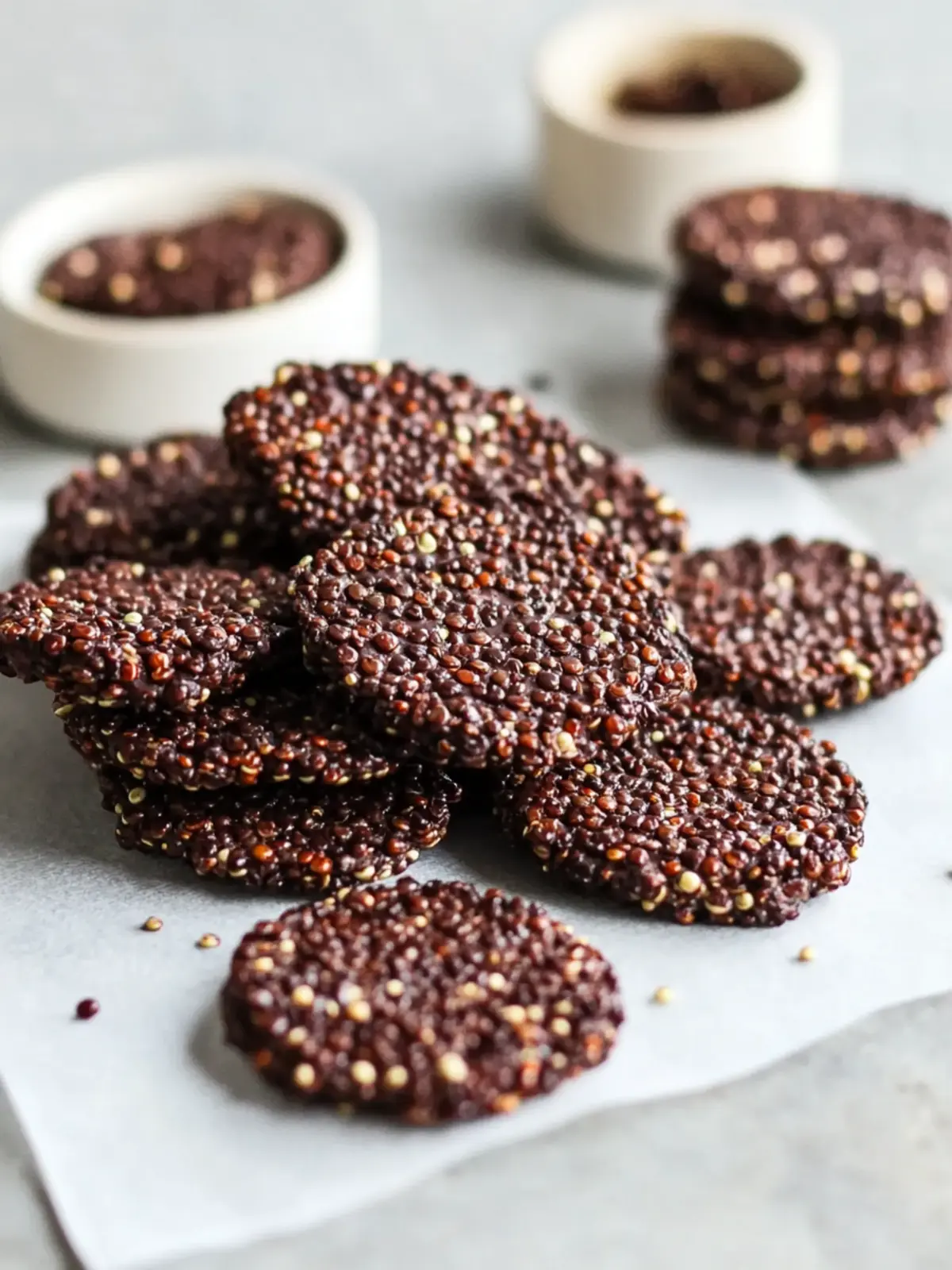 Dark Chocolate Quinoa Crisps: Your Crunchy Healthy Indulgence 2 Dark Chocolate Quinoa Crisps: A Healthy Indulgence with a Crunch