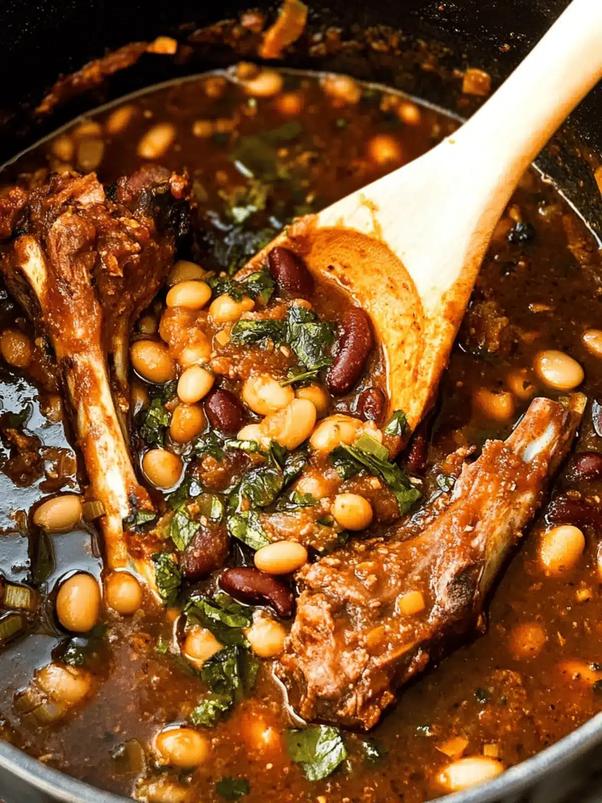 Savory Lamb Shank Chilli with Beans for Cozy Nights 4 Lamb shank chilli with beans