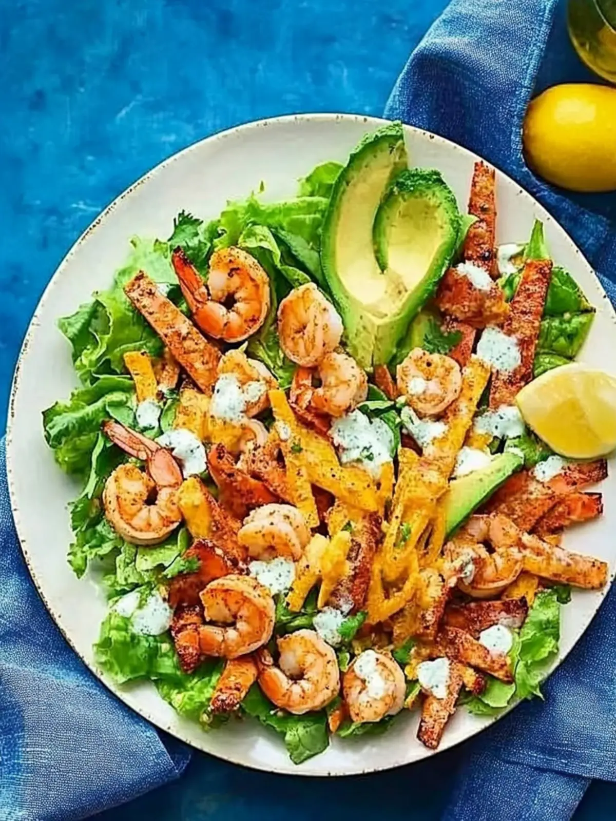 Tajin Shrimp Fajita Salad: A Zesty Summer Delight 2 Tajin shrimp fajita salad