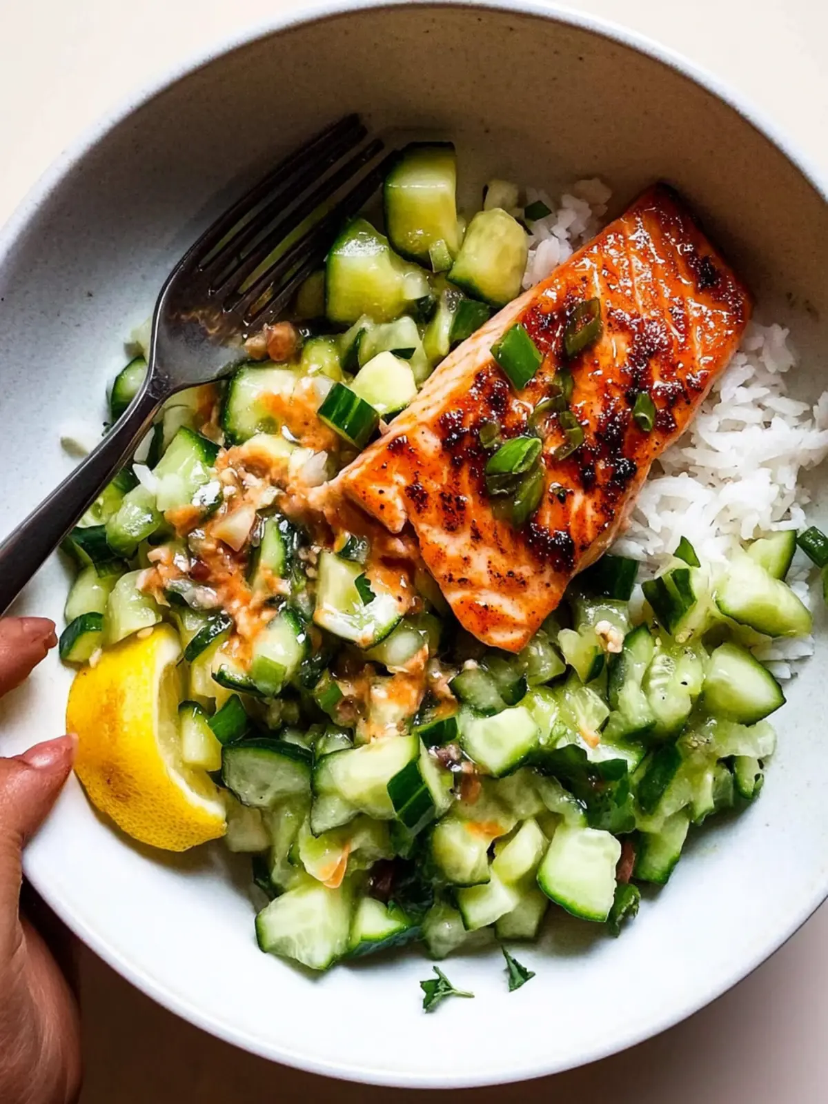Bang Bang Salmon with Avocado Cucumber Salsa: A Tasty Weeknight Win 2 Bang Bang Salmon with Avocado Cucumber Salsa