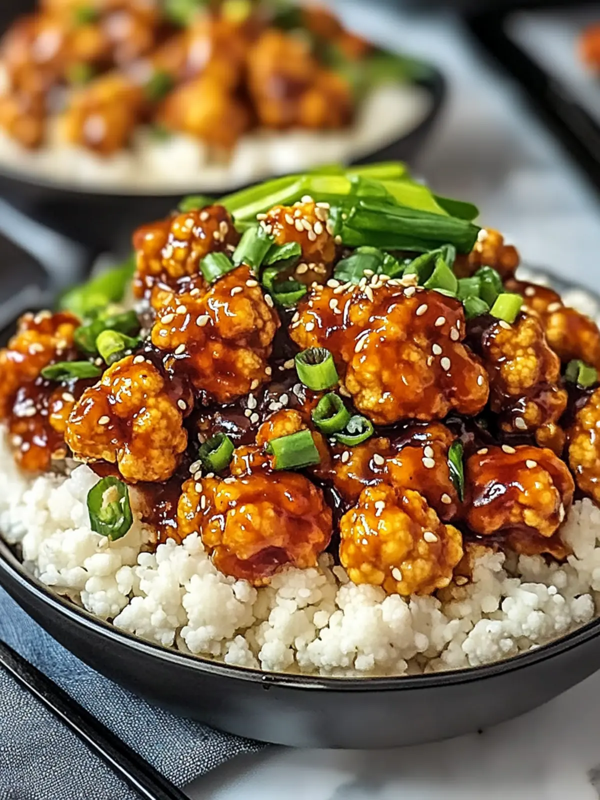 Crispy General Tso s Cauliflower Bowls Your New Vegan Favorite 3 General Tso s Cauliflower Bowls