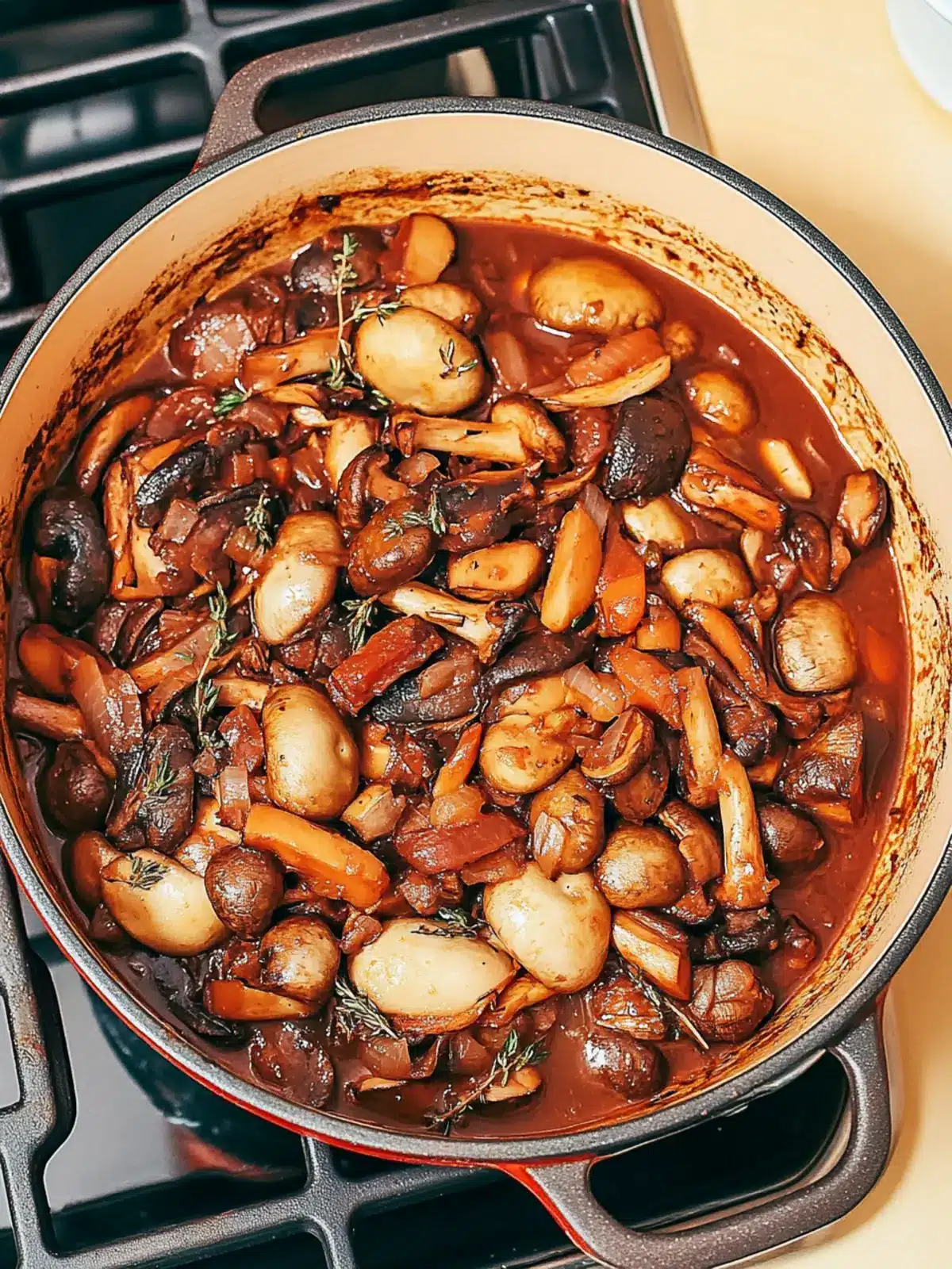 Mushroom Bourguignon: Cozy New Year's Eve Main Course Delight 3 Mushroom Bourguignon- New Year's Eve Main Course Recipes