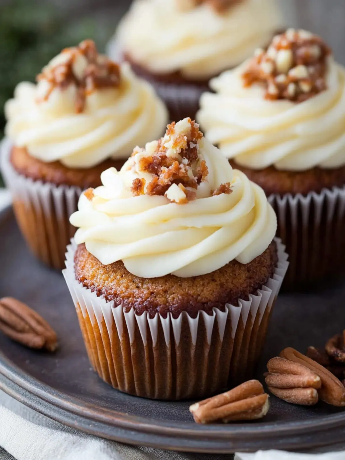 Delicious Carrot Cake Cupcakes with Cream Cheese Frosting Recipe 4 Carrot Cake Cupcakes with Cream Cheese Frosting