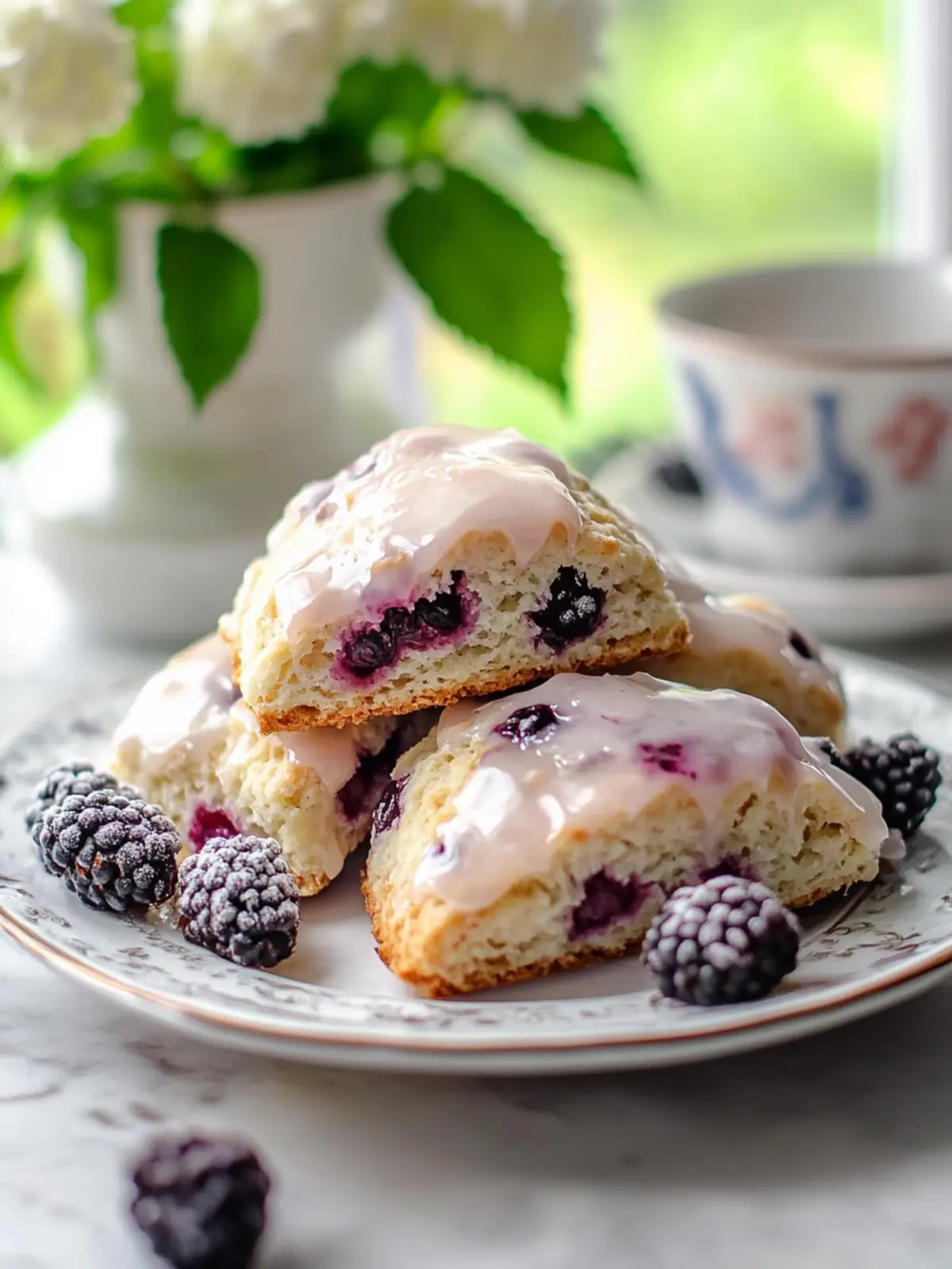 Mouthwatering Mulberry Scones With Glaze for Your Brunch Delight 4 Mulberry Scones With Glaze