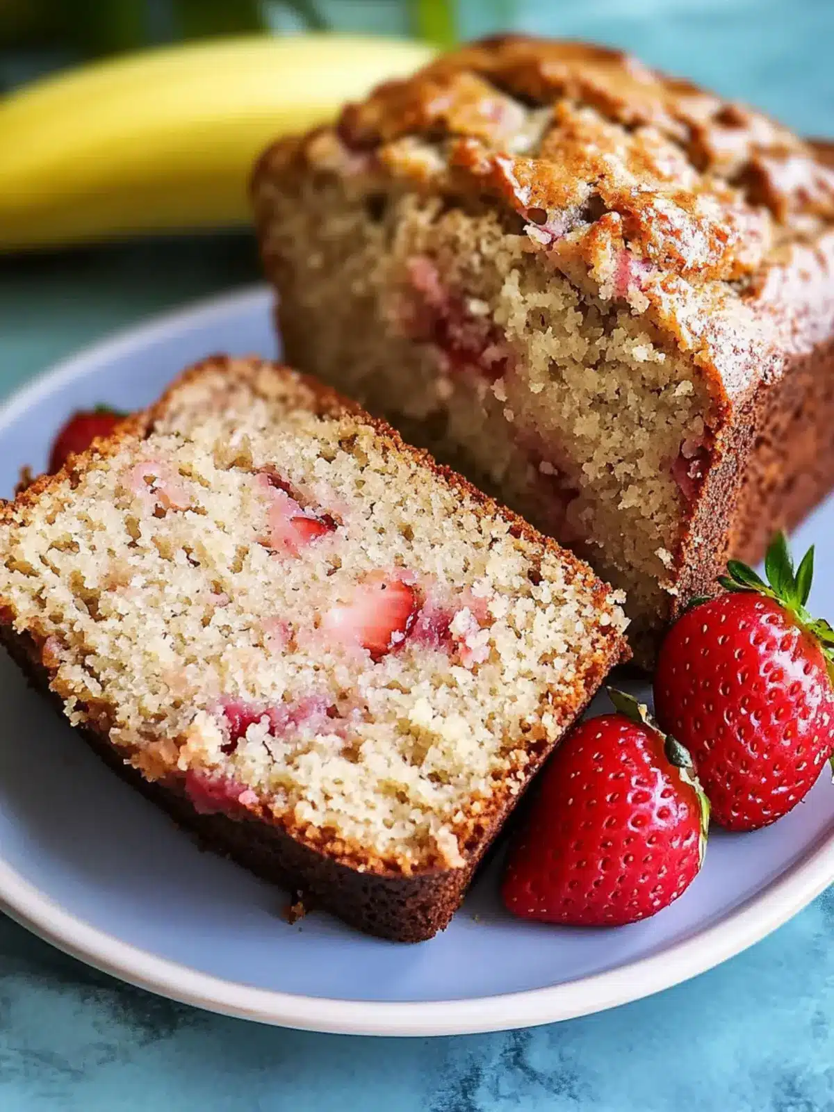 Strawberry Banana Bread Recipe Easy for Quick Brunch Bliss 3 Strawberry Banana Bread Recipe Easy