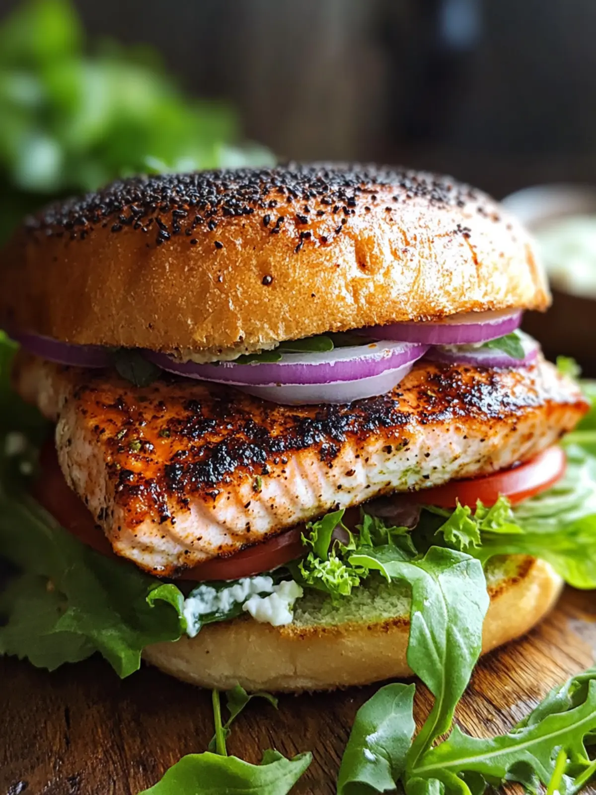 Blackened Salmon Sandwich Cajun Bliss in 30 Minutes 3 Blackened Salmon Sandwich Cajun