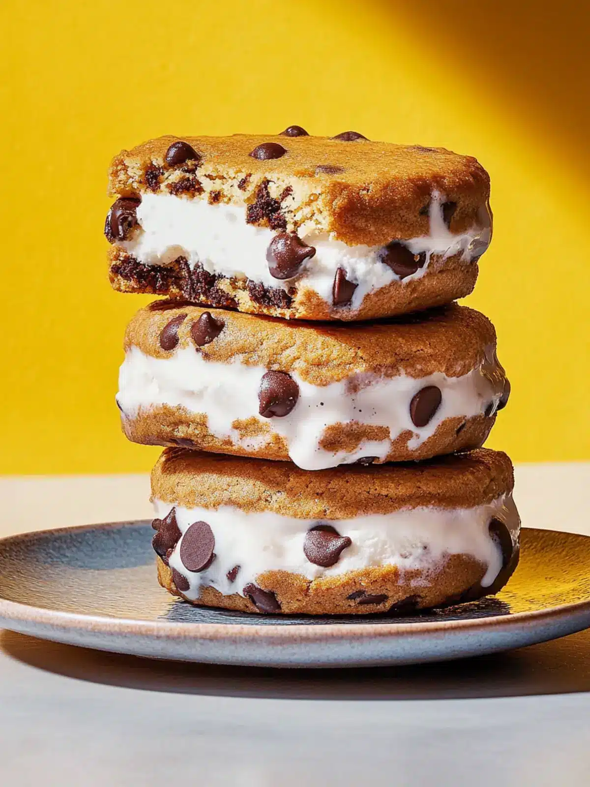 Heavenly Chocolate Chip Cookie Ice Cream Sandwiches Delight 3 Chocolate Chip Cookie Ice Cream Sandwiches