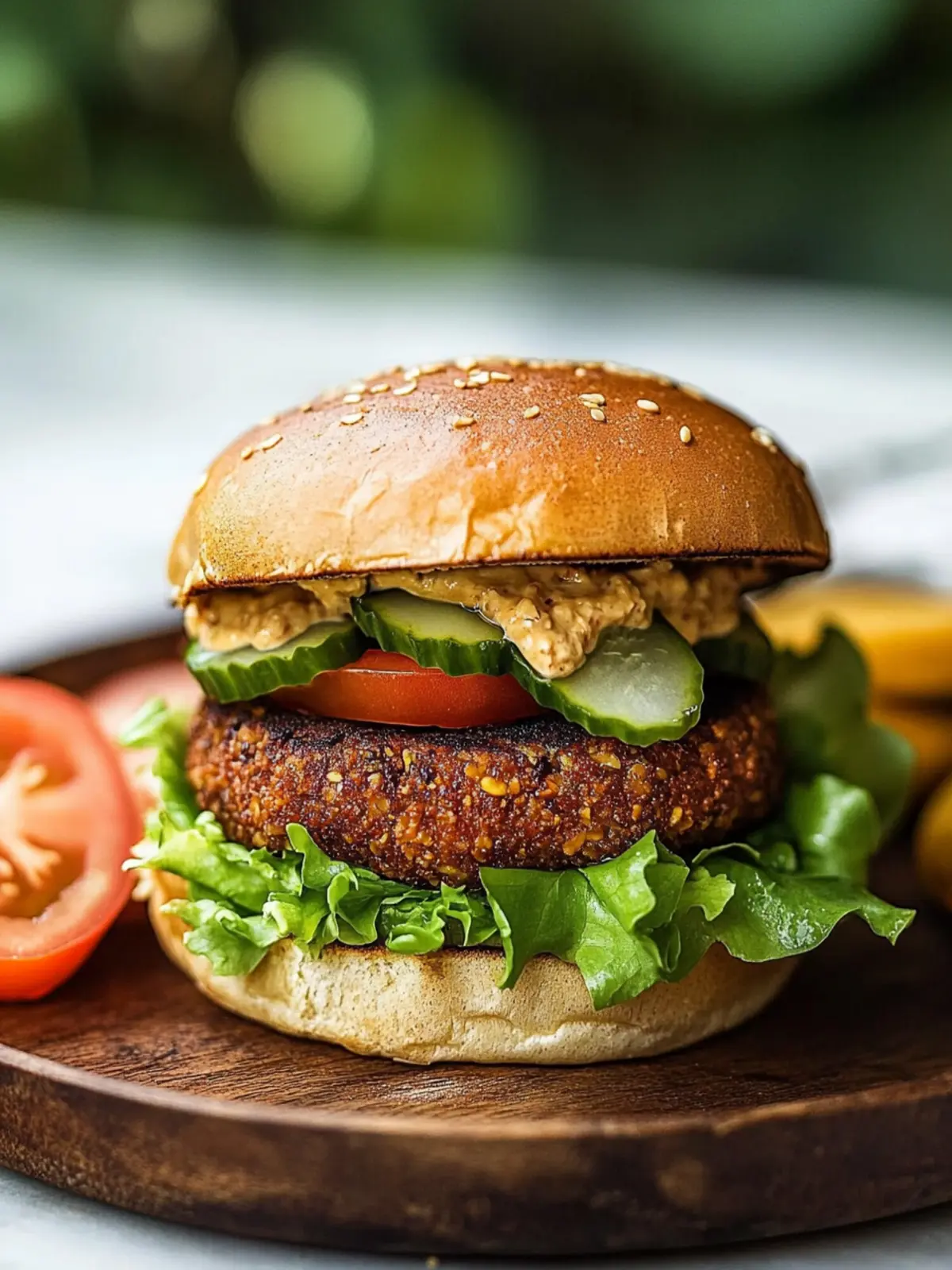 Ultimate High-Protein Vegan Burger: Flavorful and Healthy Delight 2 Vegan Burger