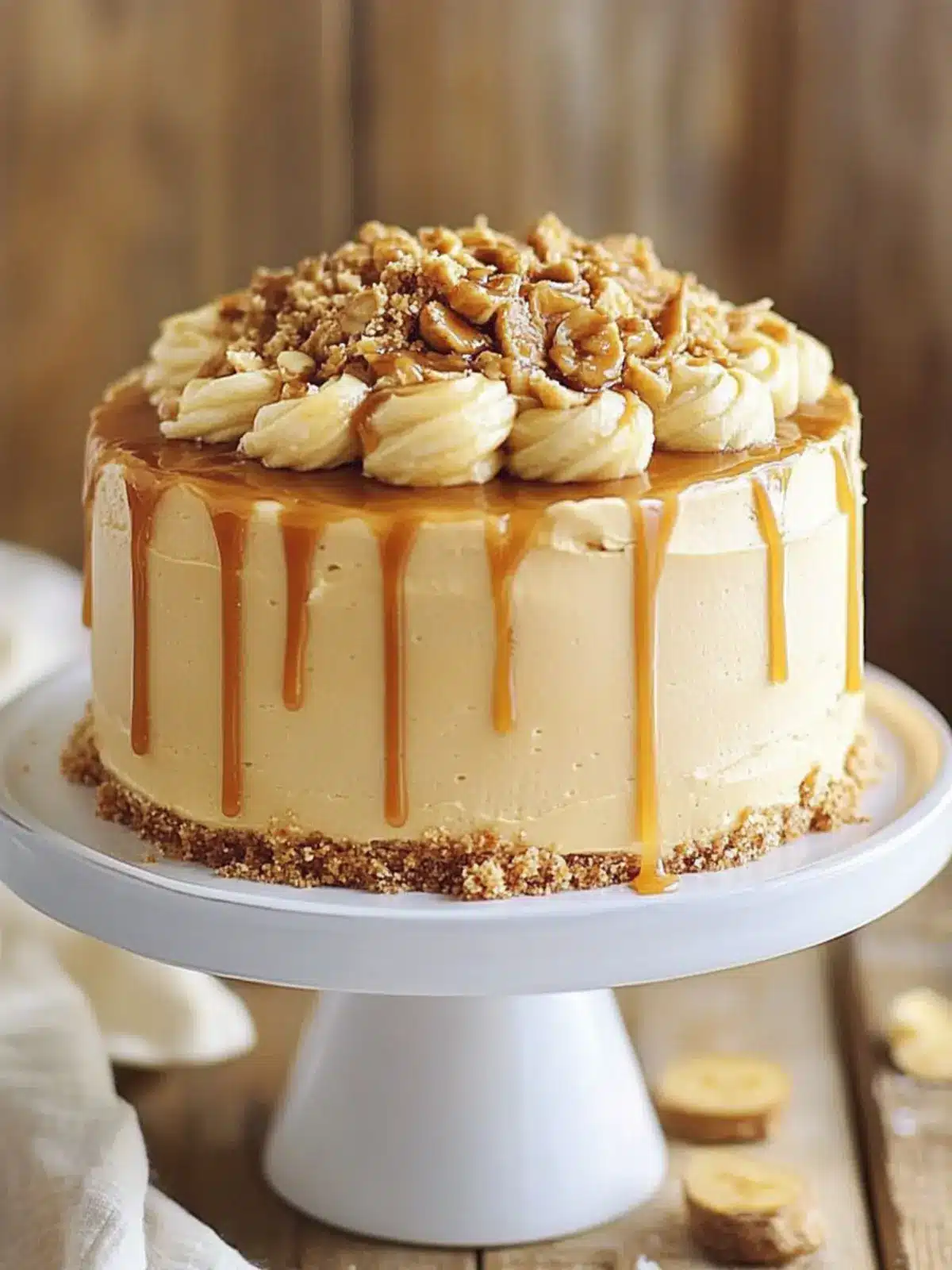 Delicious Banana Cake with Salted Caramel Frosting You ll Love 4 Banana Cake with Salted Caramel Frosting