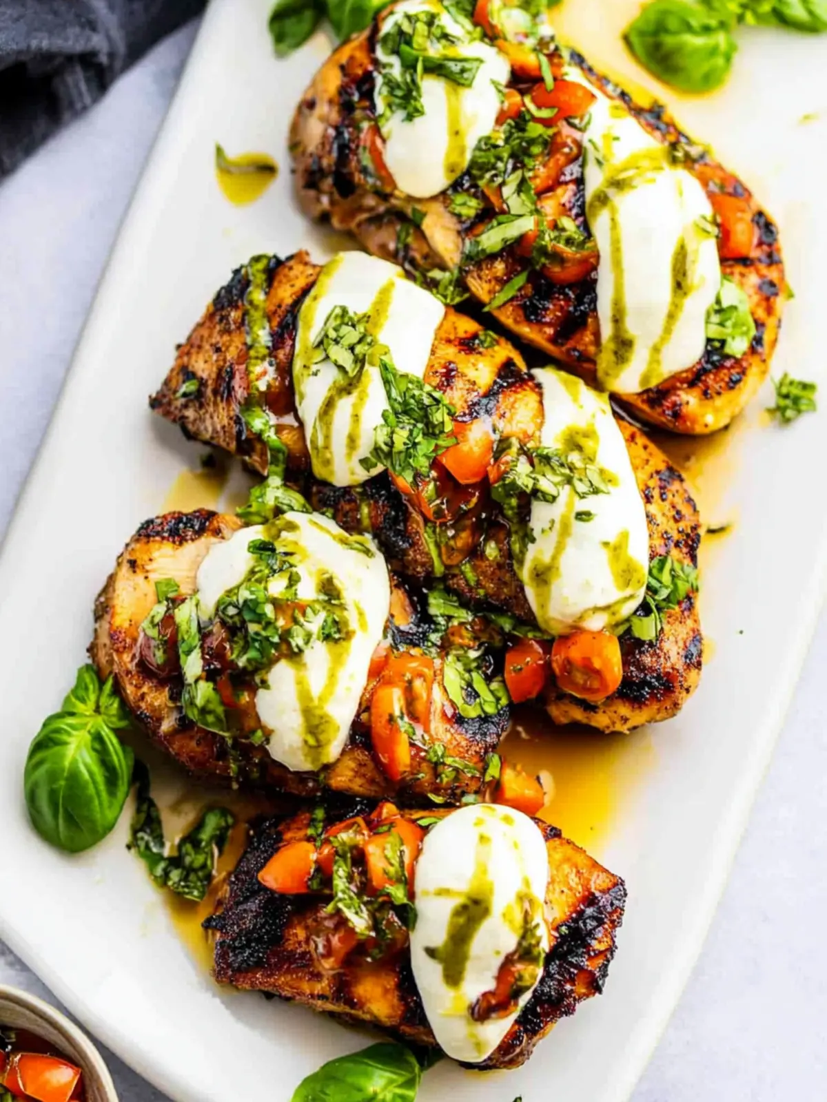 California Grilled Chicken with Creamy Avocado & Mozzarella 4 California Grilled Chicken