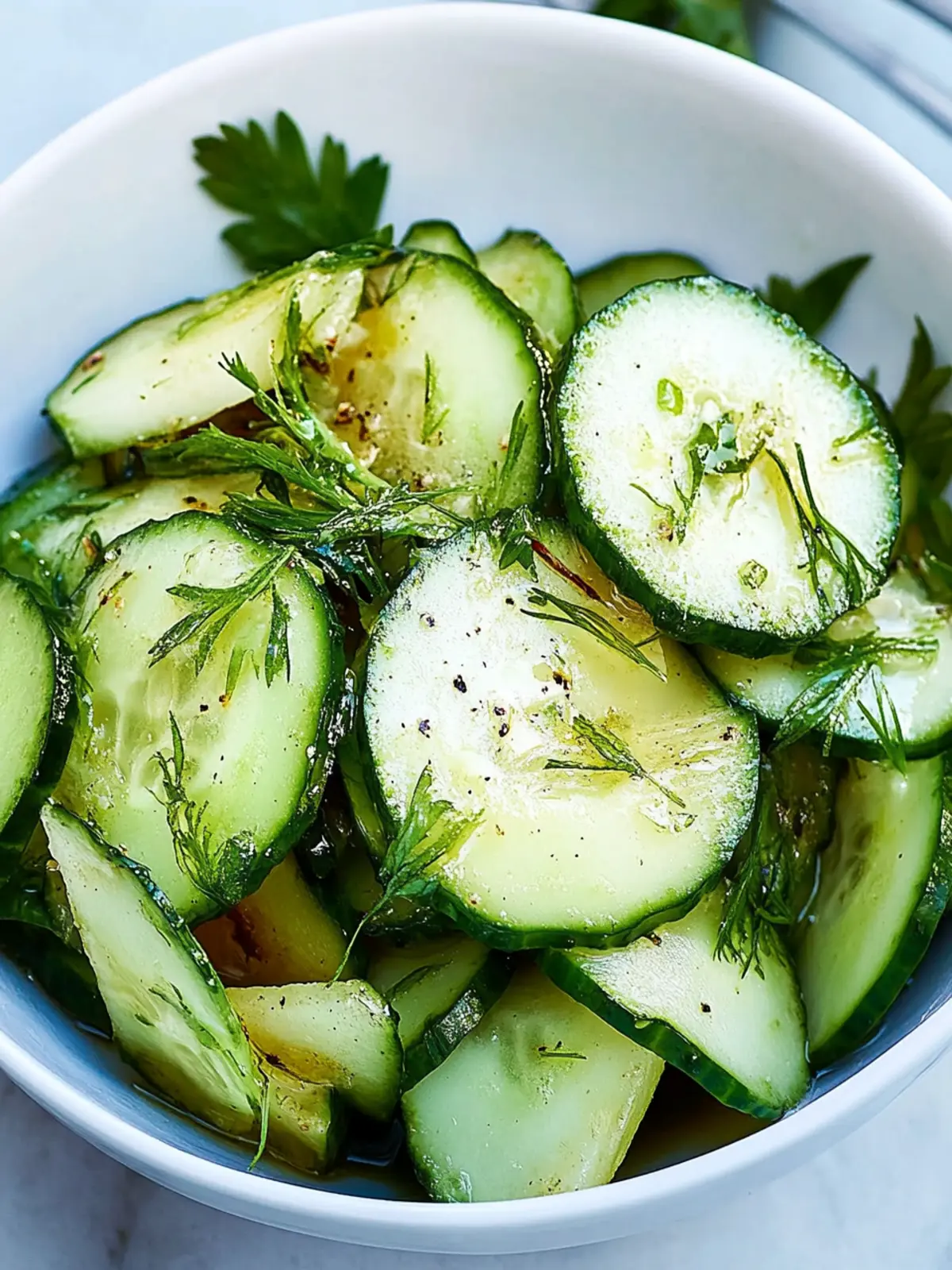 Refreshing Vinegar-Cucumber Salad with Smoky Potato Twist 3 Vinegar-Cucumber Salad