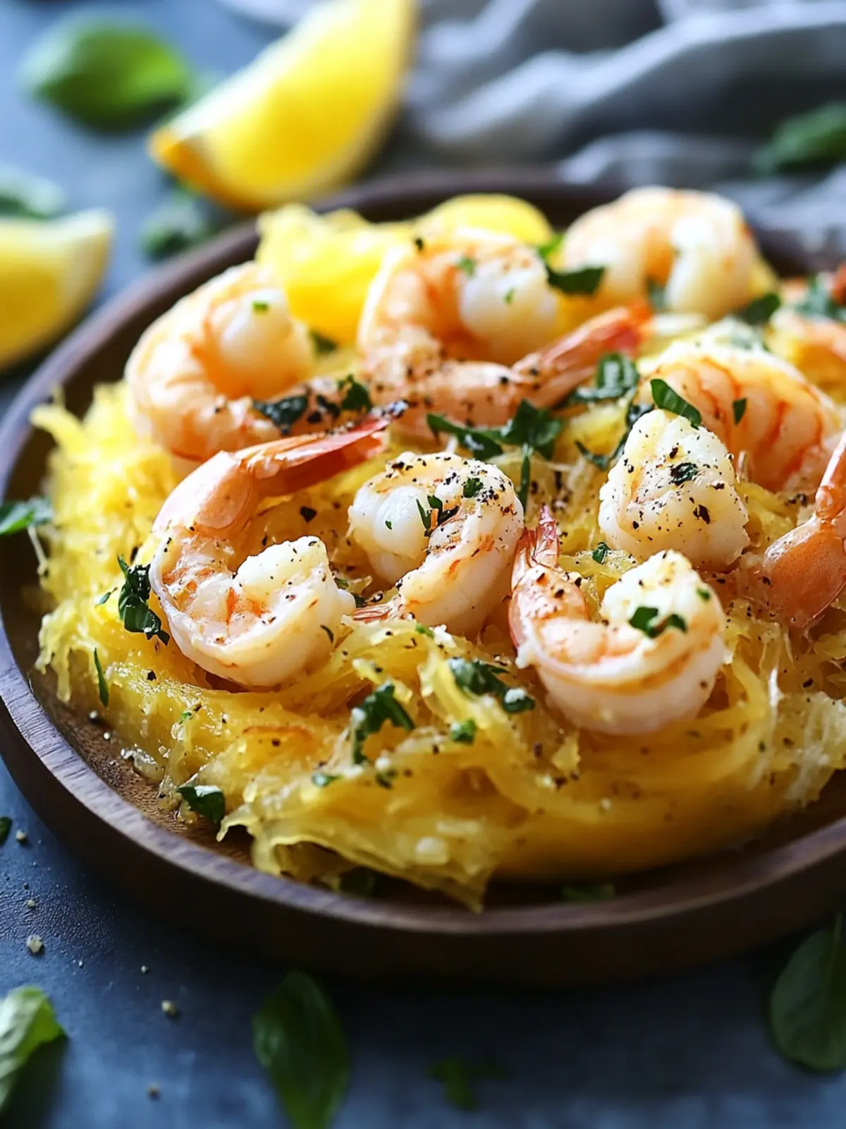 Shrimp Scampi Spaghetti Squash: A Guilt-Free Flavor Feast 4 Shrimp Scampi Spaghetti Squash