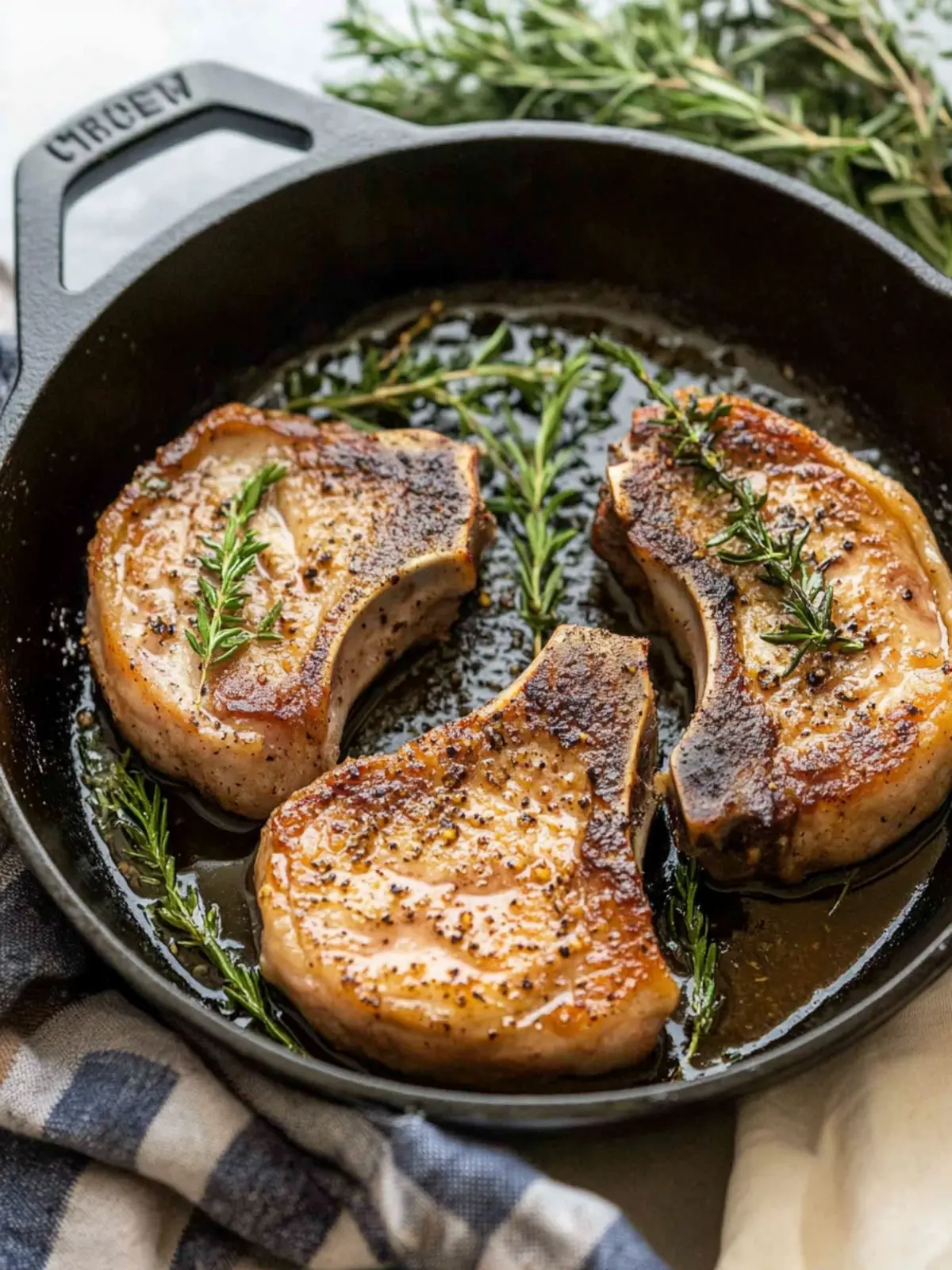 Juicy Cast Iron Skillet Pork Chops Ready in Just 25 Minutes 4 Cast Iron Skillet Pork Chops