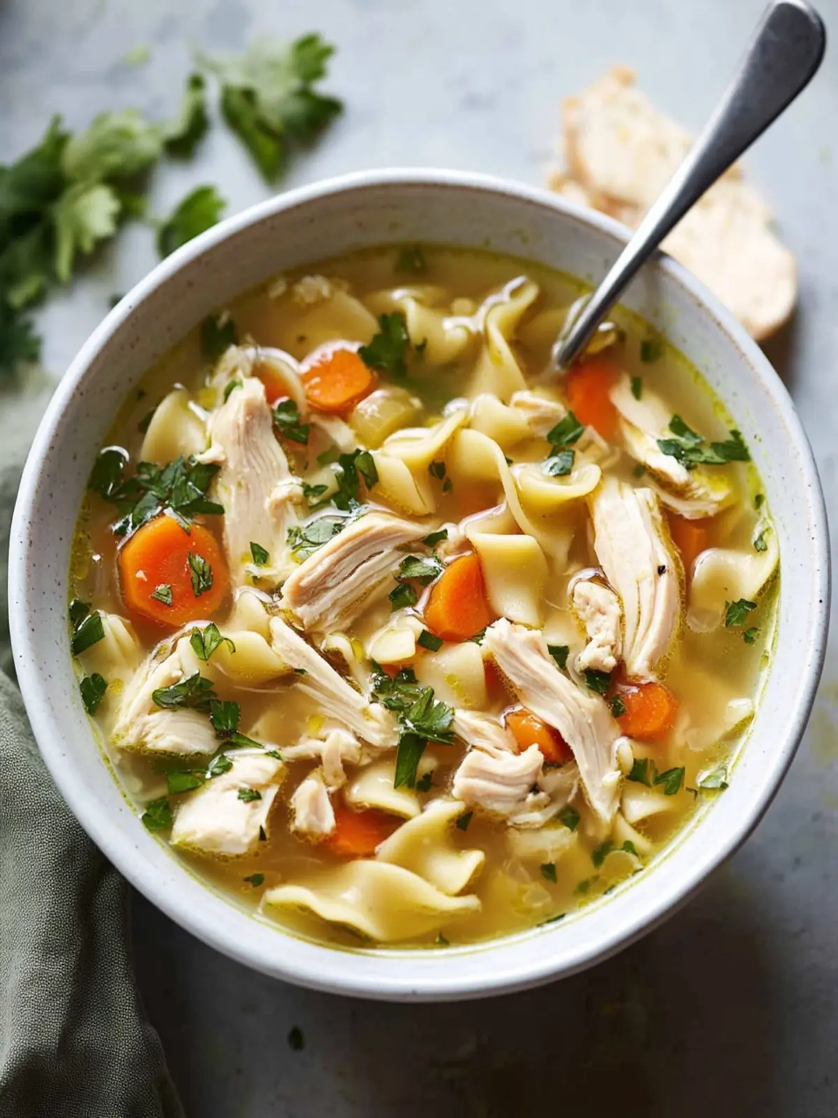 Crispy Chicken Noodle Soup: Comfort in Every Bowl 3 Chicken Noodle Soup