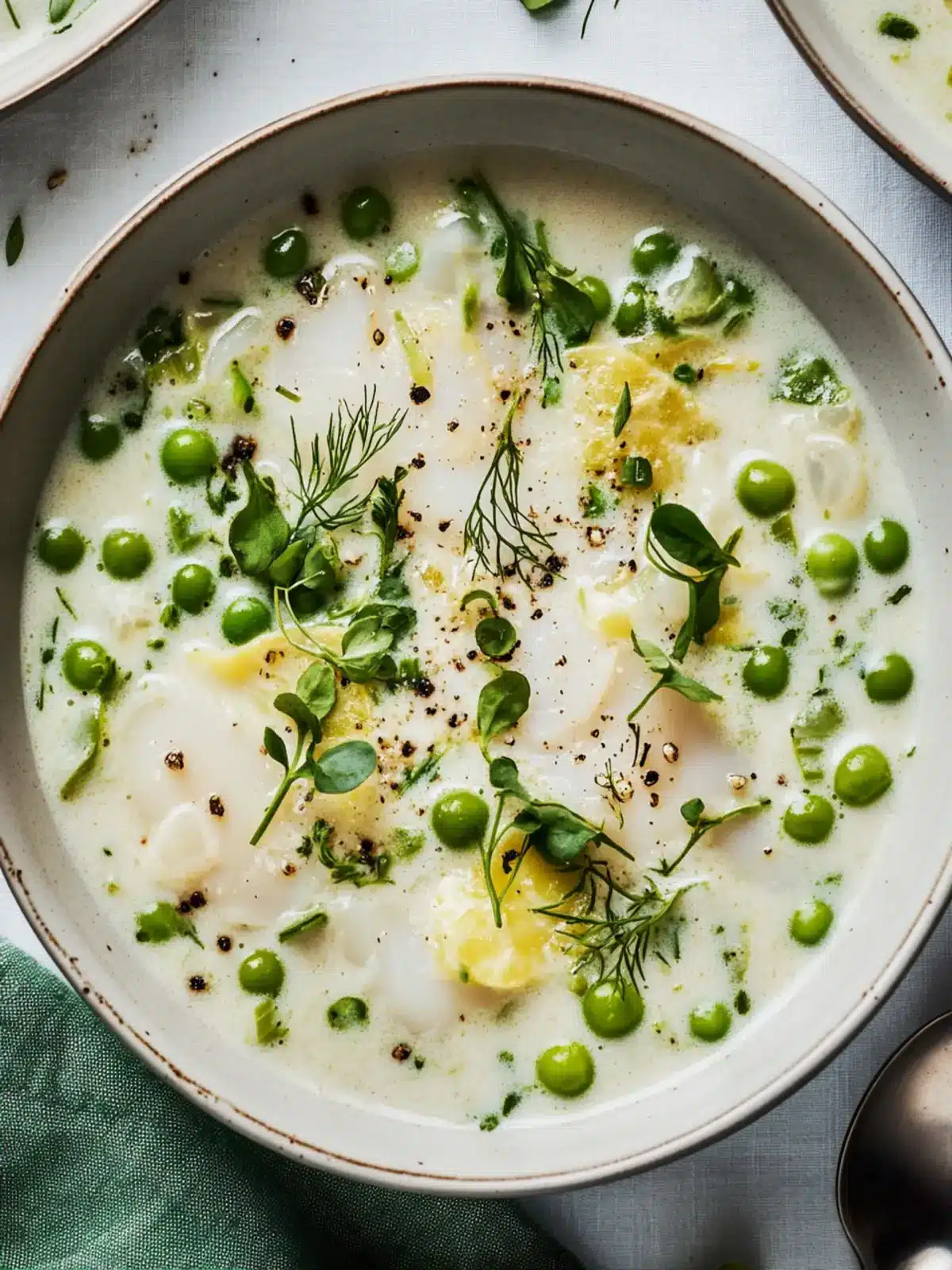 Revitalize Your Spring with This Creamy Pea Fish Chowder 3 Spring Pea Fish Chowder