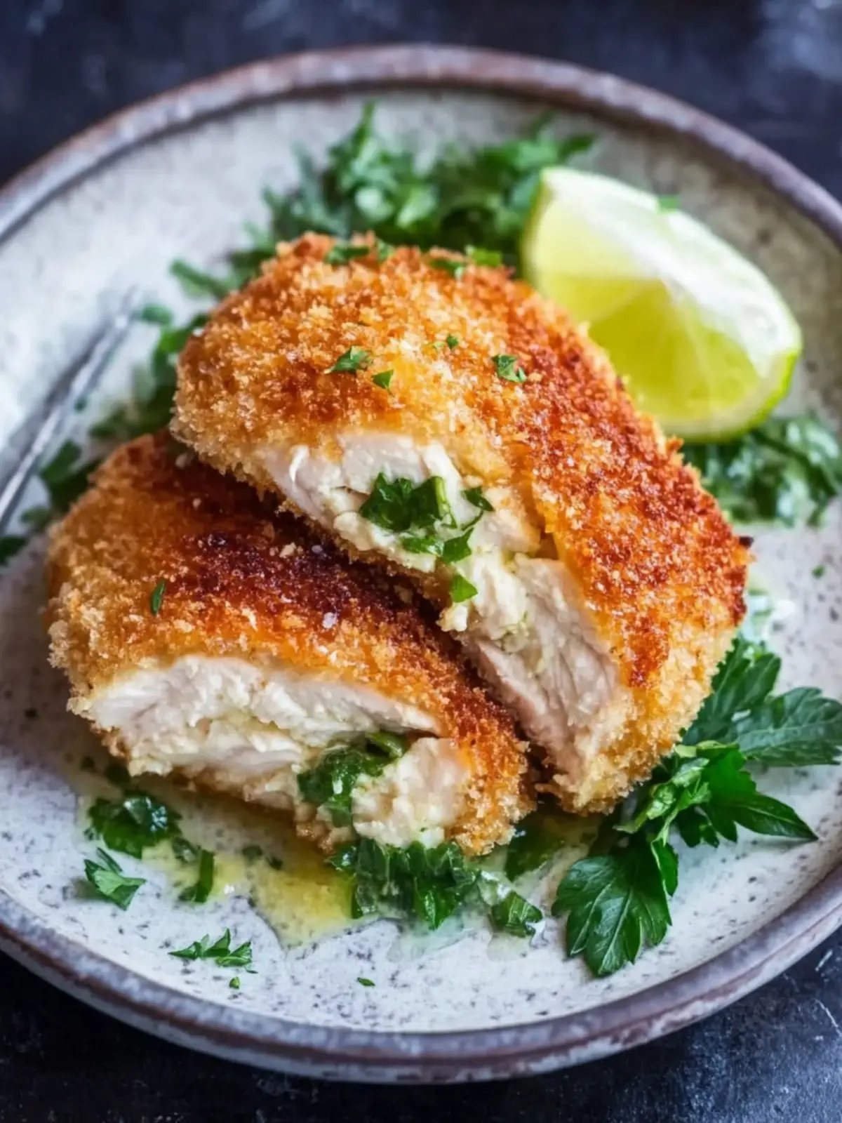 Juicy Chicken Kiev with Zesty Lemon-Herb Butter Delight 3 Chicken Kiev