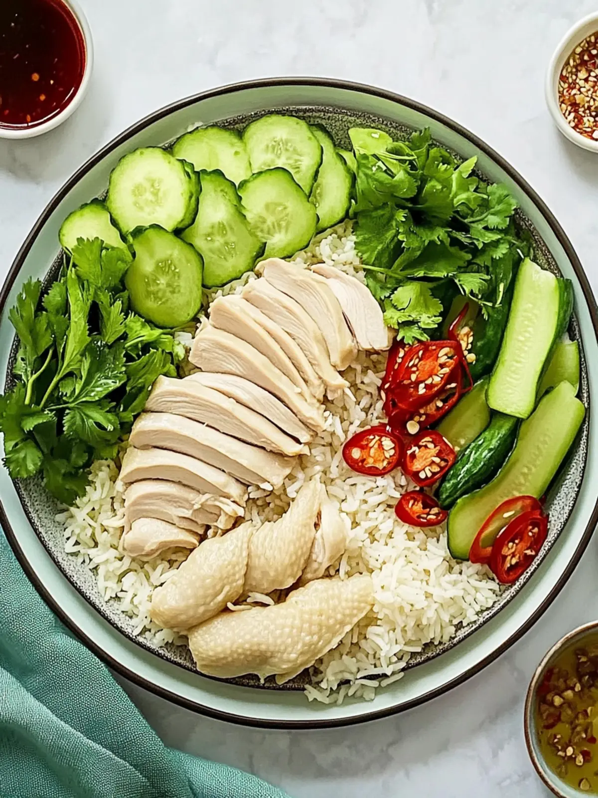 Irresistible Hainanese Chicken Rice for Cozy Family Dinners 3 Hainanese Chicken Rice