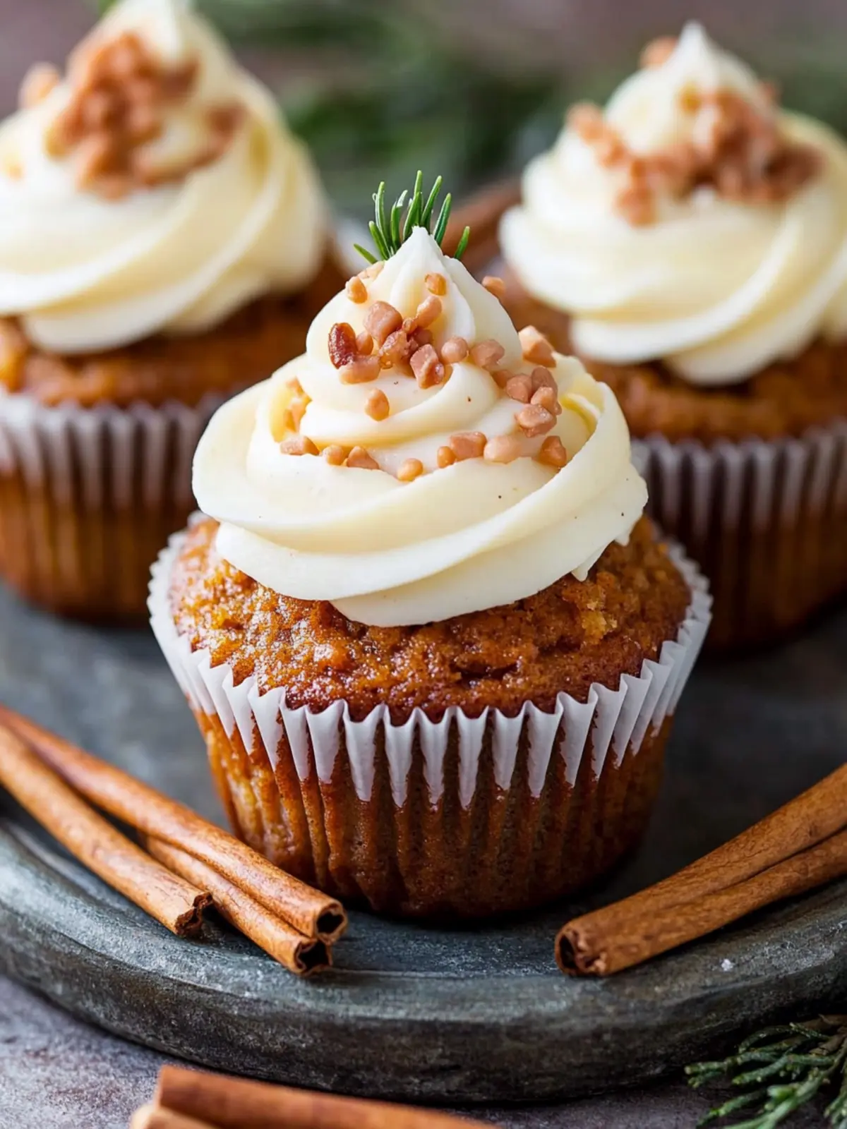 Delicious Carrot Cake Cupcakes with Cream Cheese Frosting Recipe 3 Carrot Cake Cupcakes with Cream Cheese Frosting