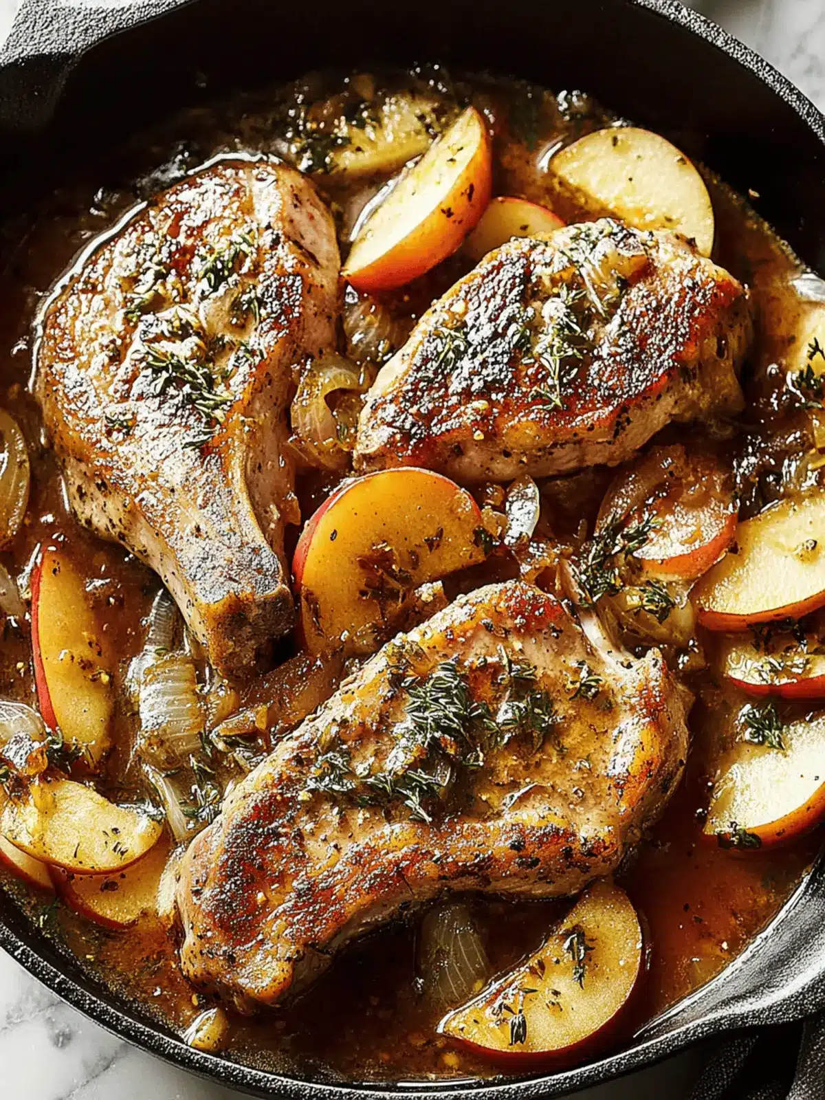 Pork Chops With Apples: A Cozy One-Pan Dinner Delight 3 Pork Chops With Apples