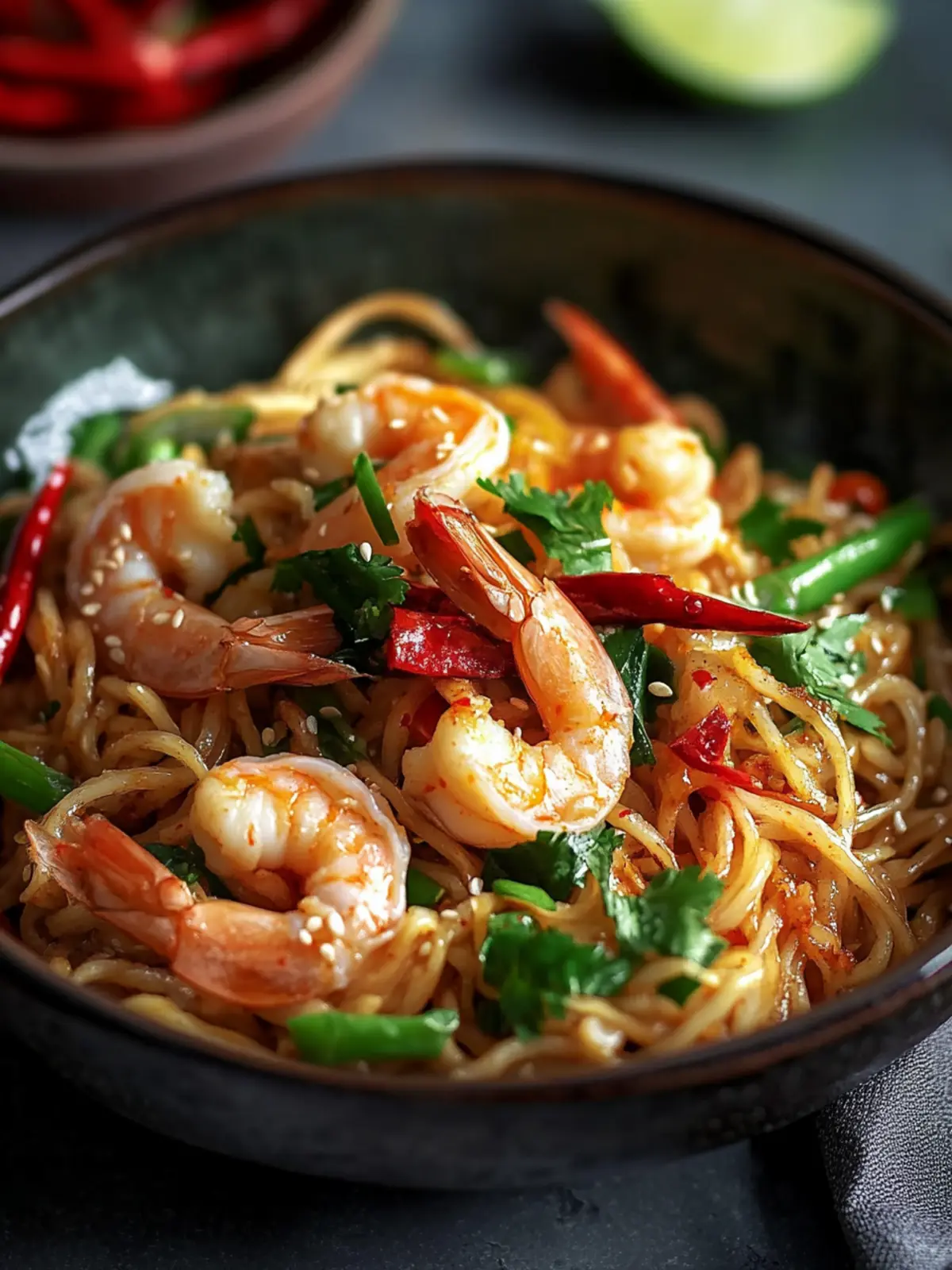 Spicy Prawn Chow Mein: Festive Chinese New Year Delight 3 Spicy Prawn Chow Mein- Chinese New Year recipes