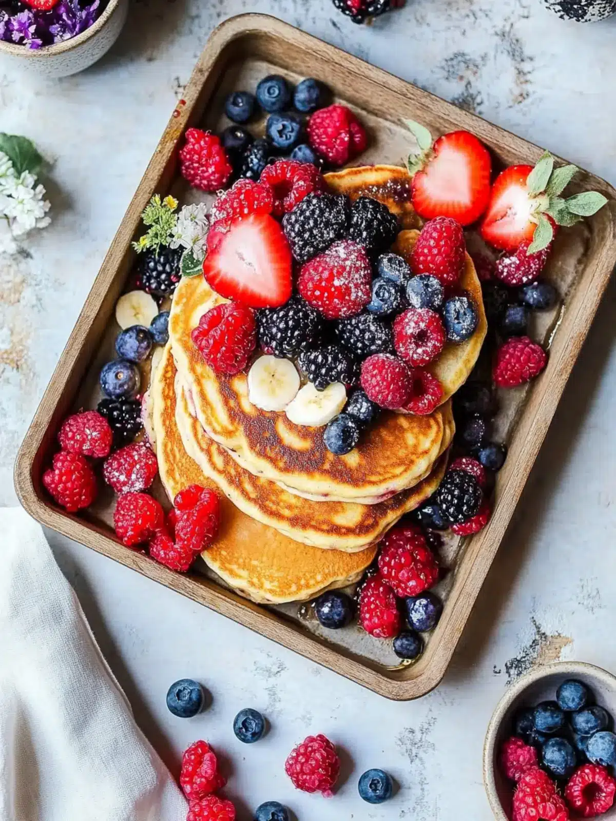 Yogurt Sheet Pan Pancakes with Mixed Berries for Easy Mornings 4 Yogurt Sheet Pan Pancakes with Mixed Berries