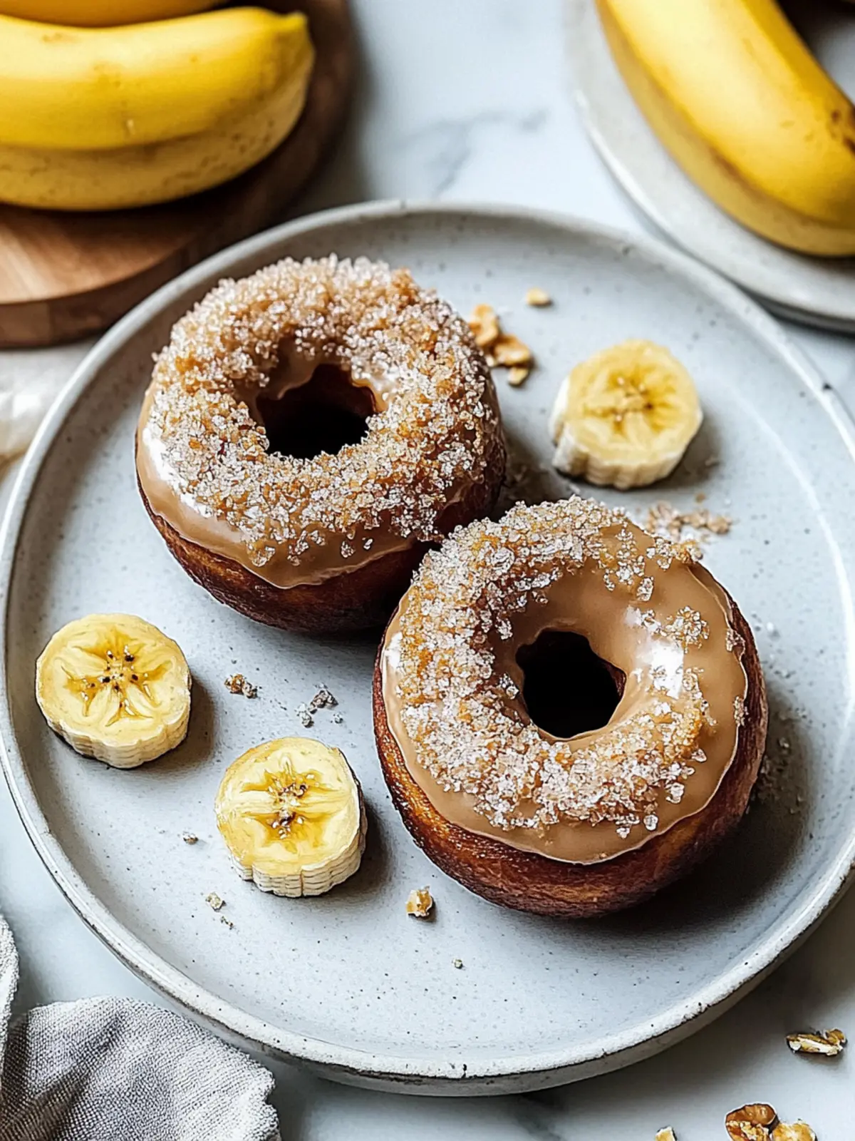 Deliciously Soft Banana Bread Donuts Easy and Customizable 4 Banana Bread Donuts