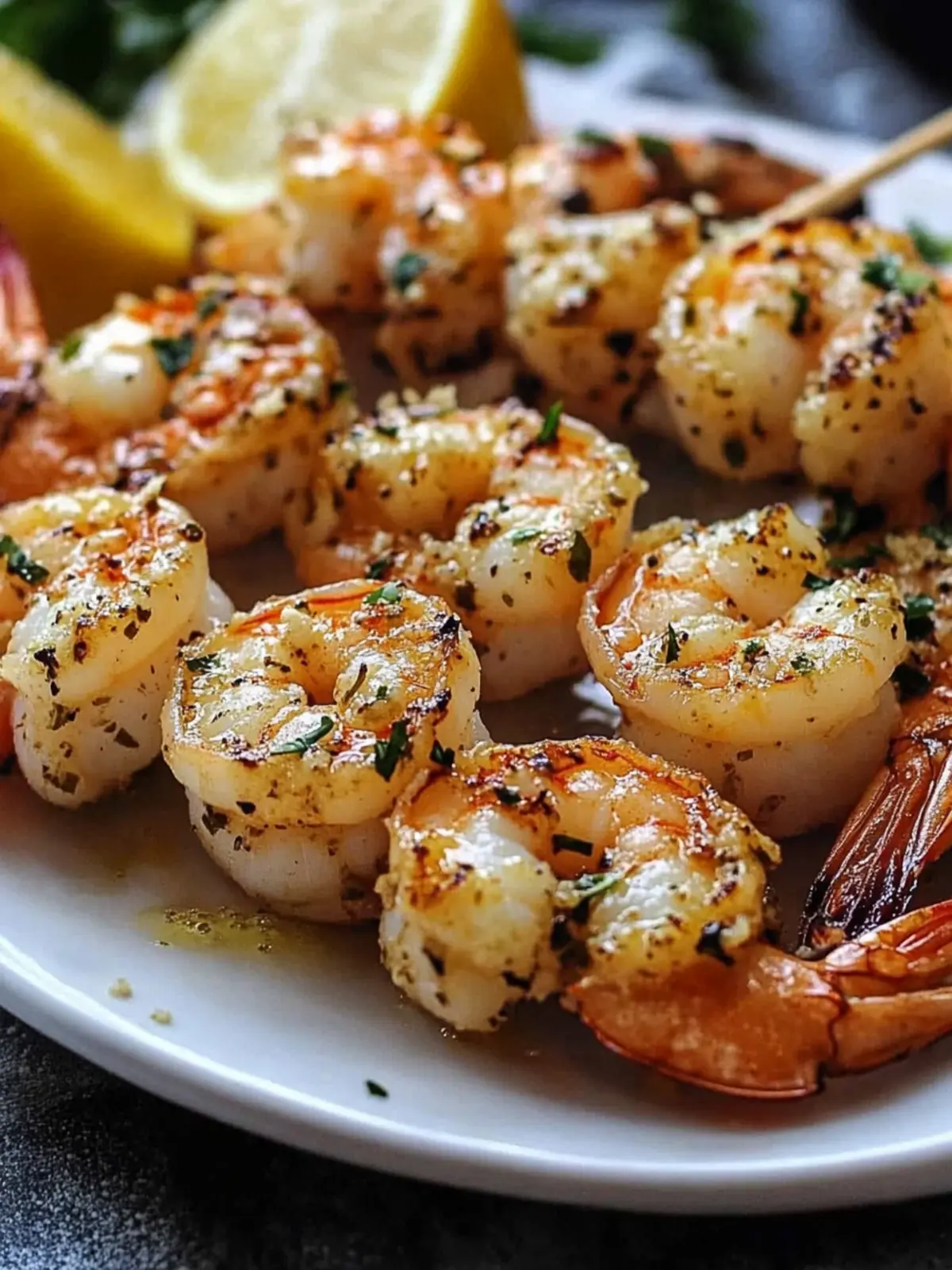 Garlic Parmesan Shrimp Skewers: A Zesty Appetizer Delight 2 Garlic Parmesan Shrimp Skewers