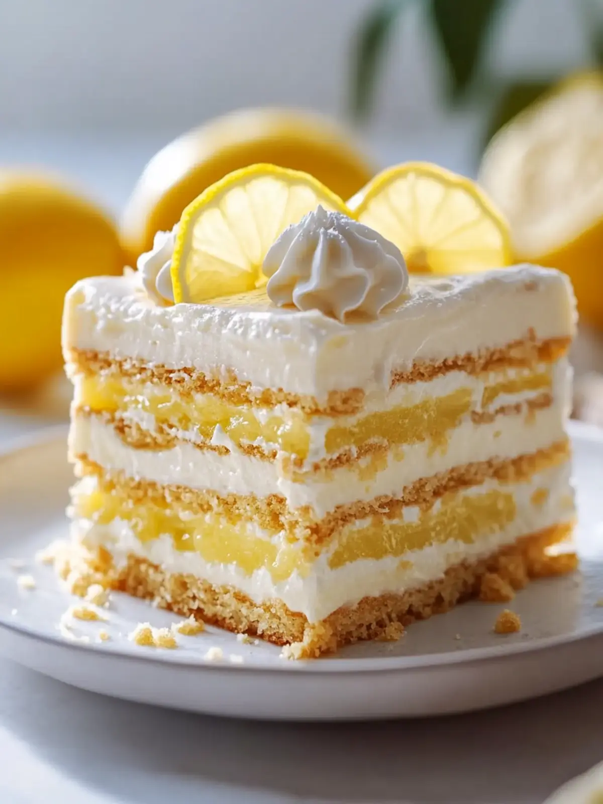 Zesty Lemon Icebox Cake: A No-Bake Delight to Savor 2 Lemon Icebox Cake