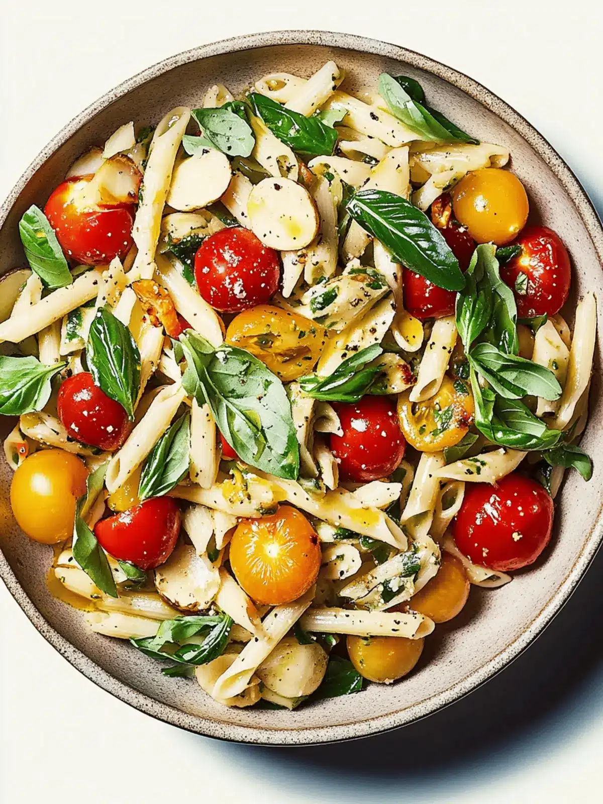 Fresh Pasta Salad With Spring Vegetables and Juicy Tomatoes 2 Pasta Salad With Spring Vegetables and Tomatoes