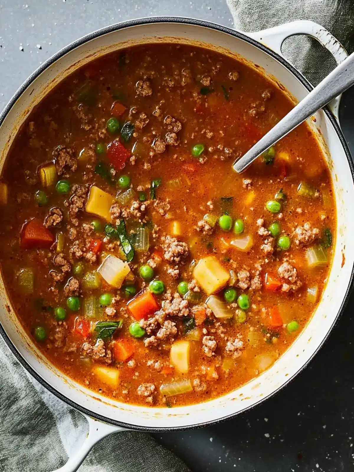 Hearty Hamburger Soup: The Ultimate One-Pot Comfort Meal 4 Hamburger Soup