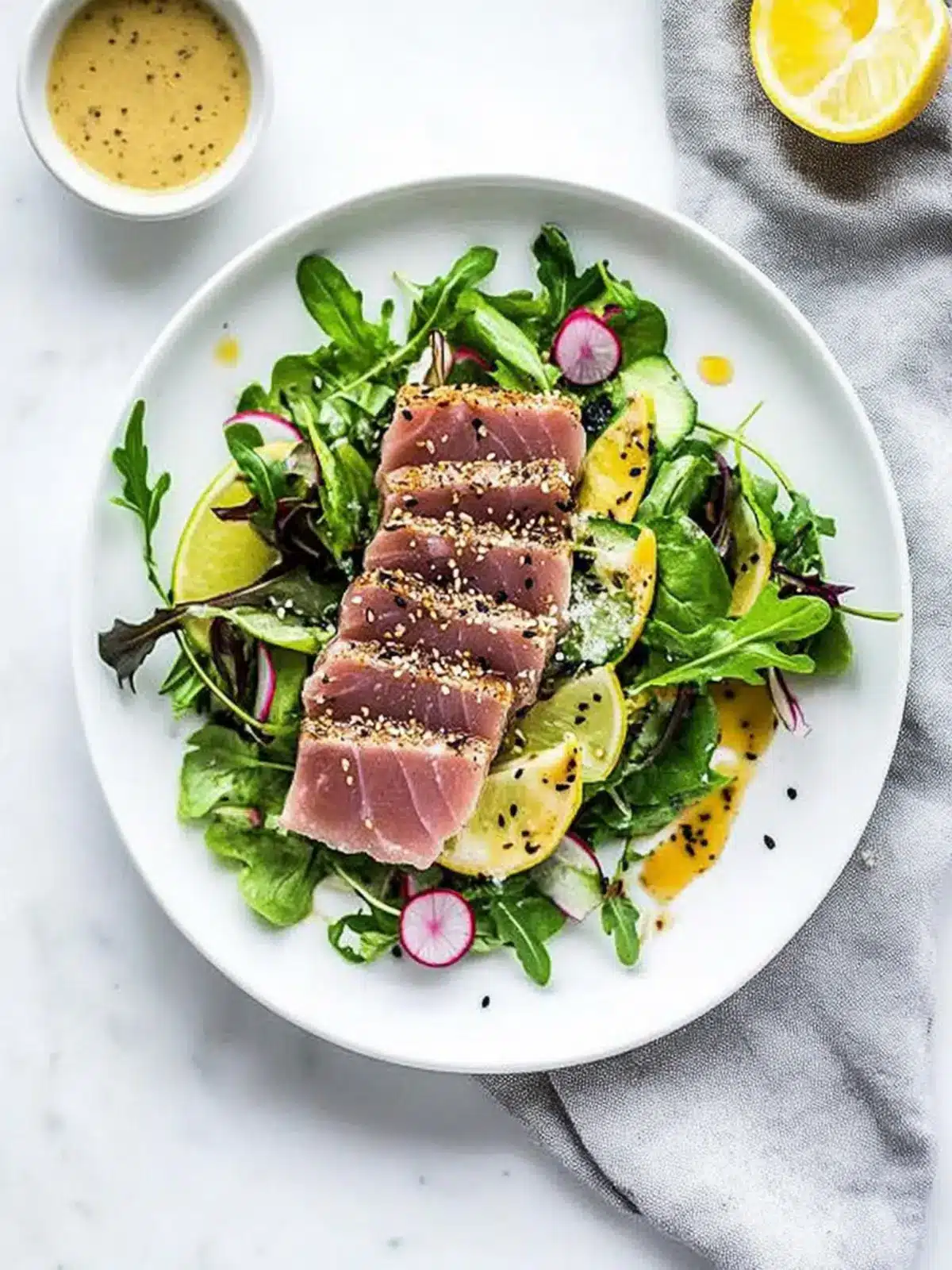 Seared Tuna Salad with Wasabi Butter Sauce You ll Crave 4 Seared Tuna Salad with Wasabi Butter Sauce