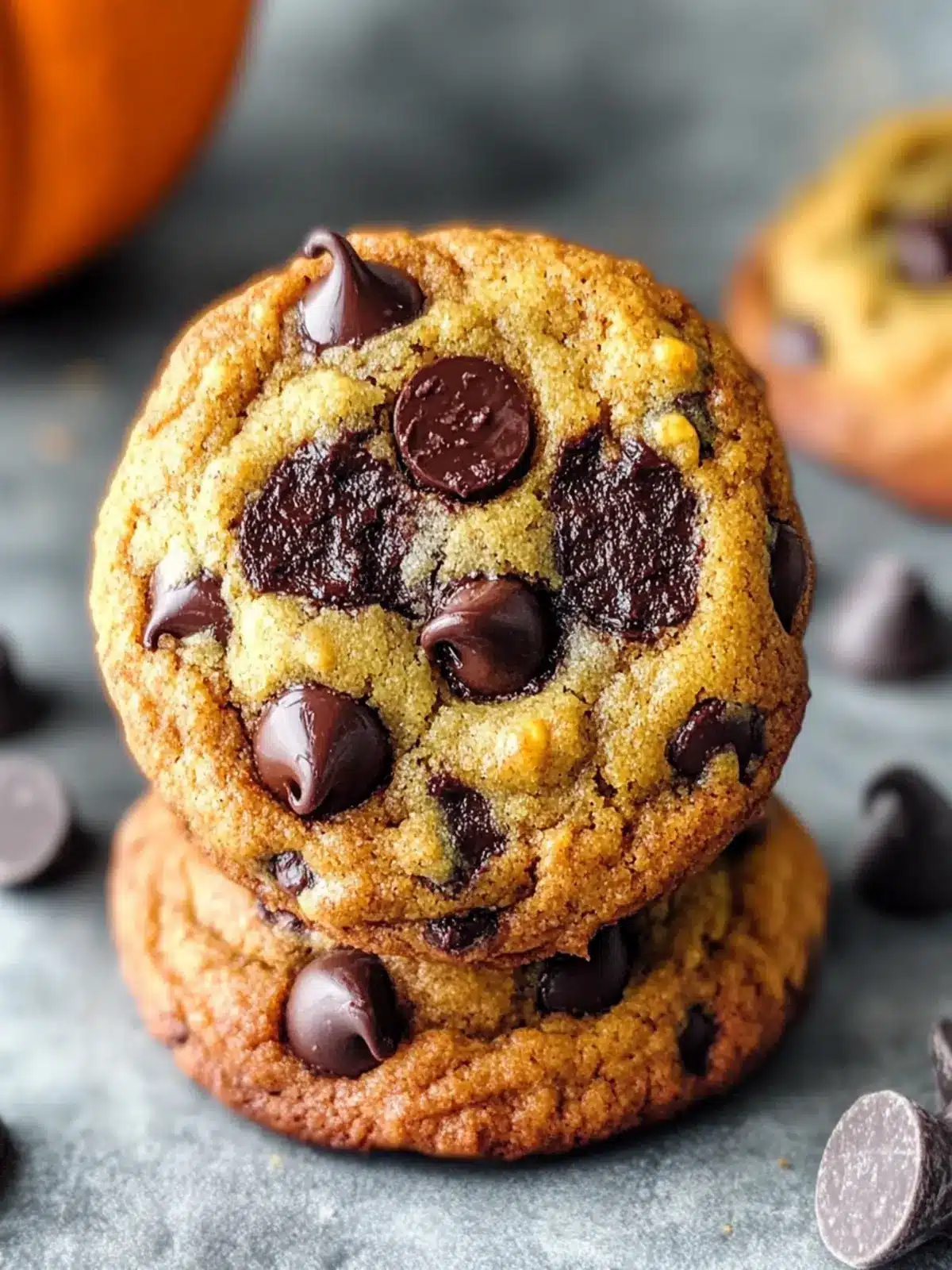 Pumpkin Double Chocolate Chip Cookies that Will Delight You 3 Pumpkin Double Chocolate Chip Cookies (Pumpkies)