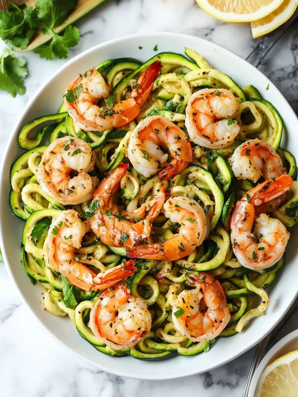 Garlic Butter Shrimp with Zucchini Noodles in Just 20 Minutes 2 Garlic Butter Shrimp With Zucchini Noodles