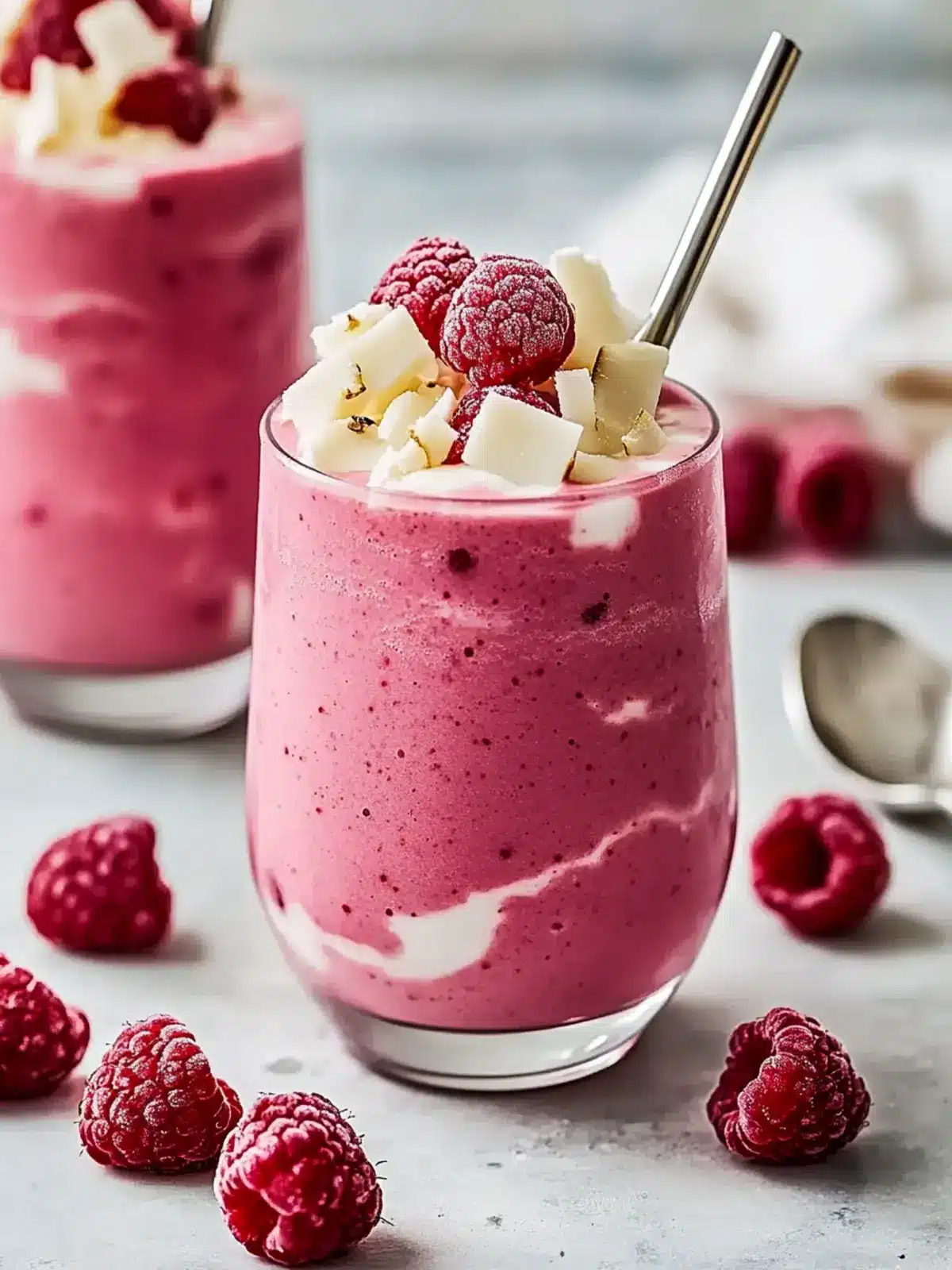 Raspberry Coconut Cloud Smoothie: Your Tropical Energy Boost 2 Raspberry Coconut Cloud Smoothie