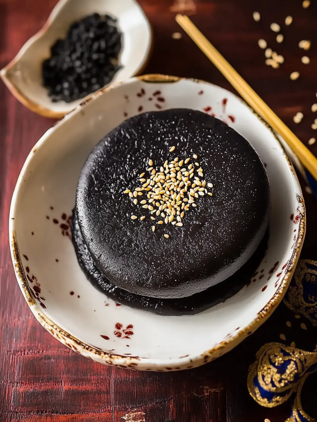 Delight in Homemade Black Sesame Paste for Lunar New Year 2 Black Sesame Paste- classic Chinese dessert for Lunar New Year